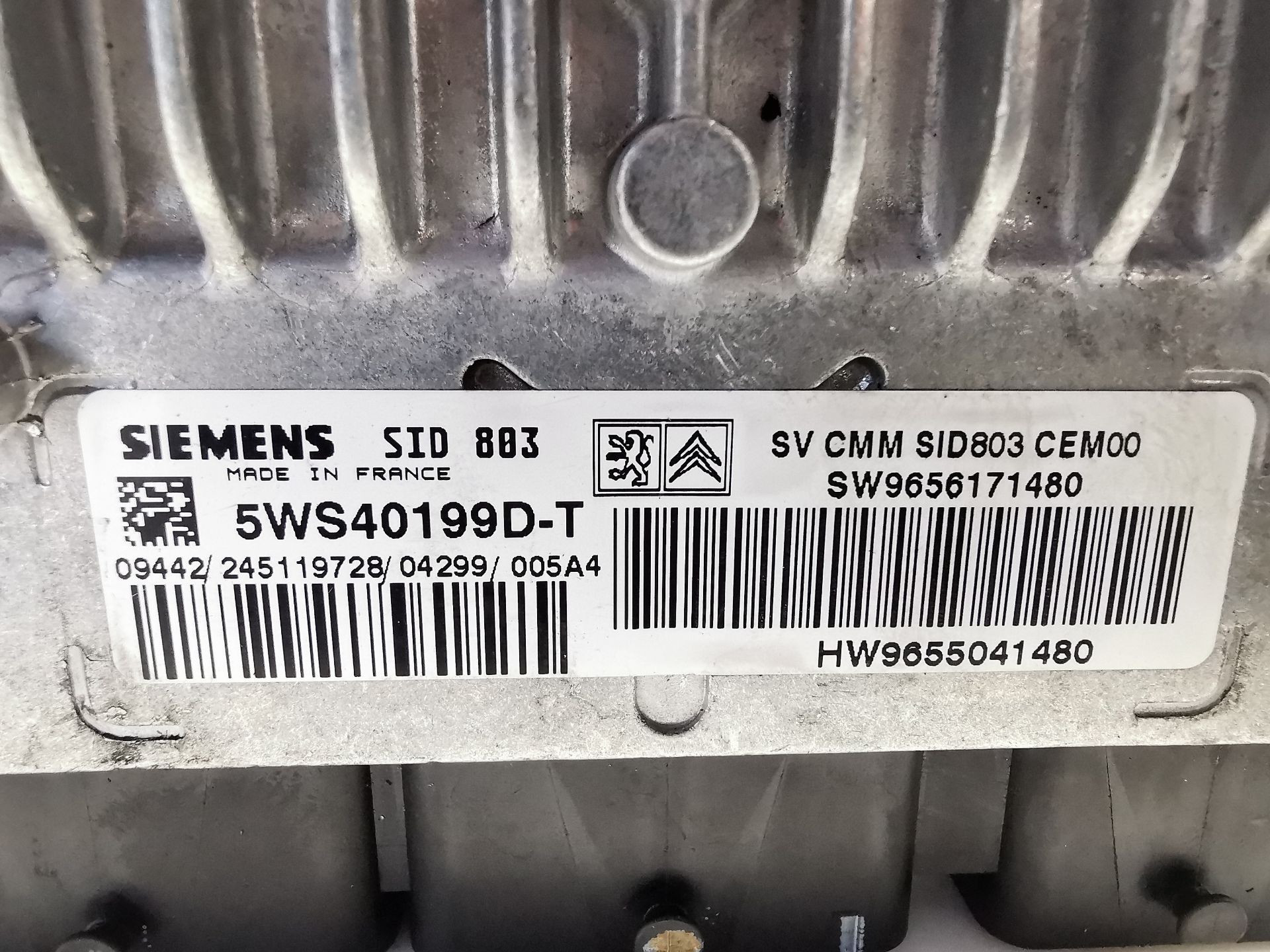 CENTRALITA MOTOR UCE CITROËN C5 II (RC_) 9656171480 / 5WS40199DT / 9655041480 96561714805WS40199DT9655041480 - Vista 2
