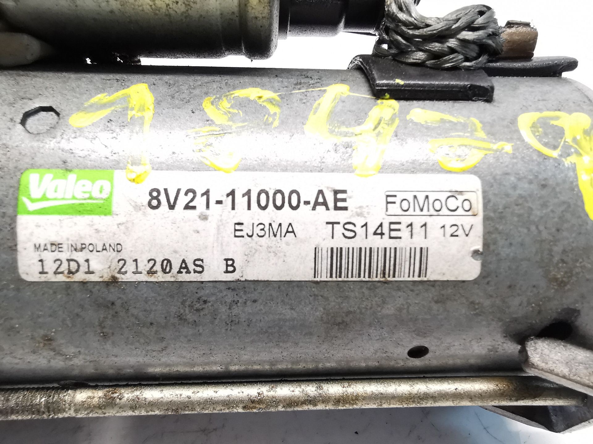 MOTOR ARRANQUE FORD FIESTA (CB1) 8V2111000AE / TS14E11 8V2111000AETS14E11 - Vista 2