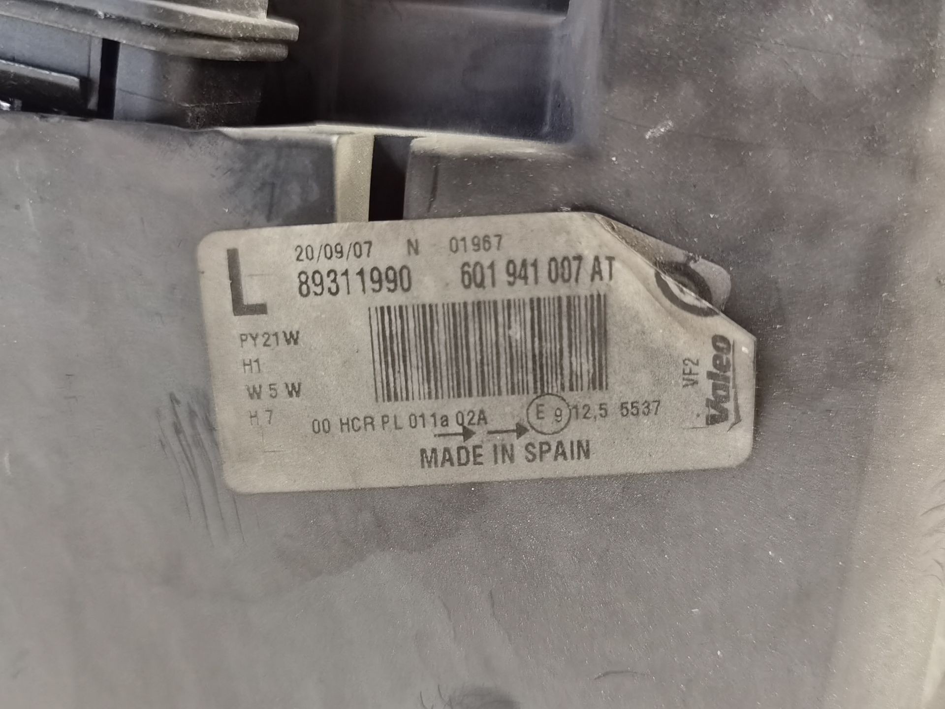 FARO IZQUIERDO VOLKSWAGEN POLO IV (9N_, 9A_) 6Q1941007AT 6Q1941007AT - Vista 3