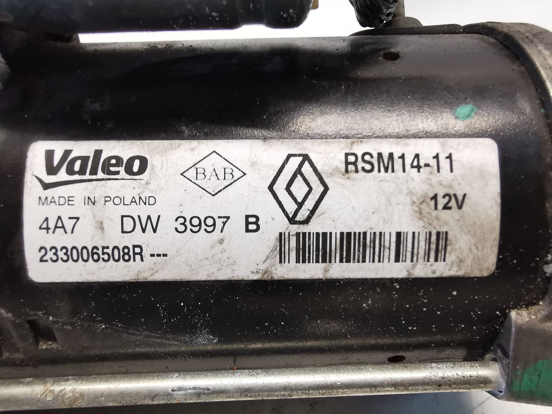 MOTOR ARRANQUE RENAULT CLIO IV (BH_) 233006508R 233006508R - Vista 3