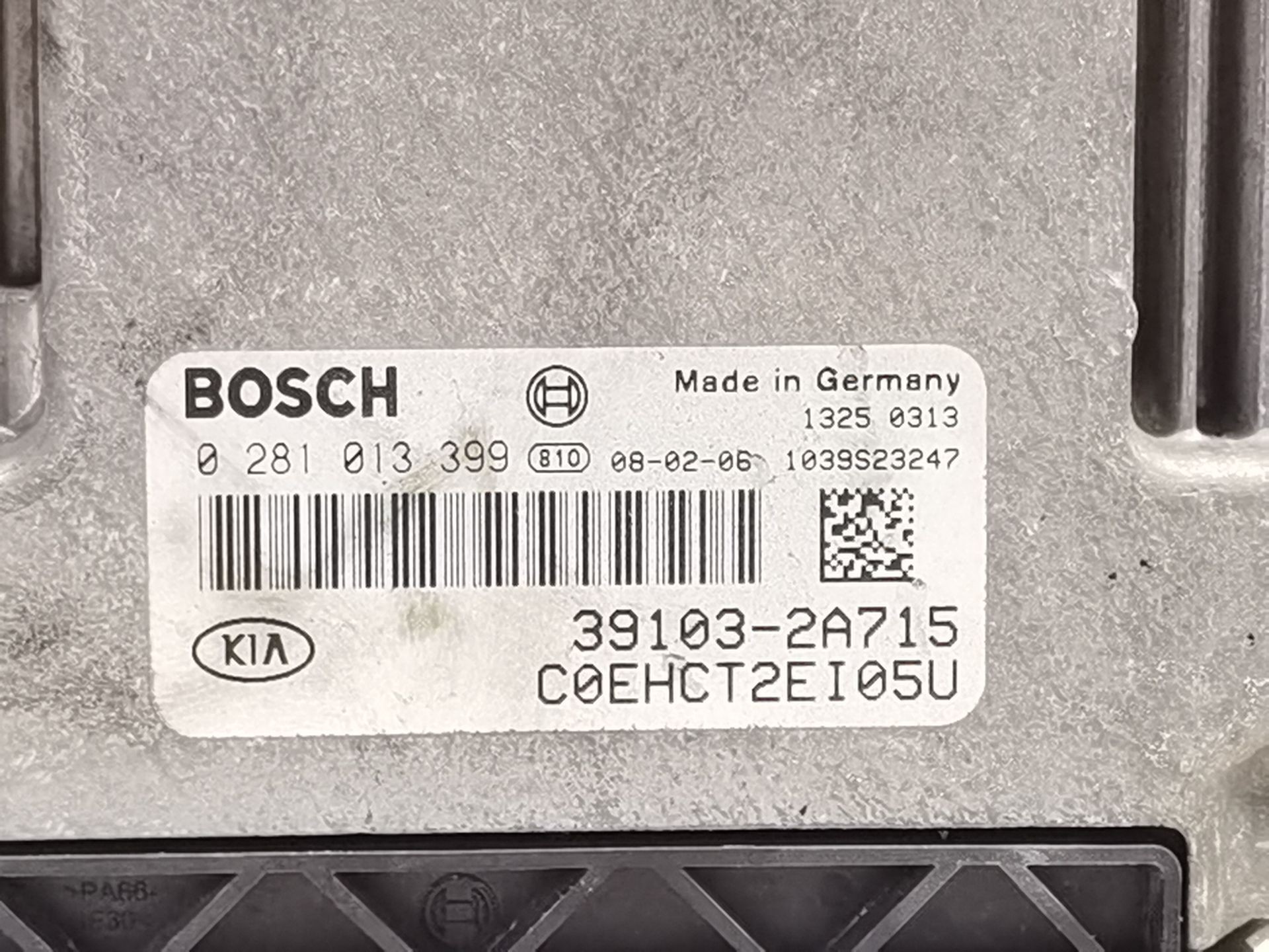 CENTRALITA MOTOR UCE KIA CEE´D Hatchback (ED) 391032A715 / 0281013399 391032A7150281013399 - Vista 2