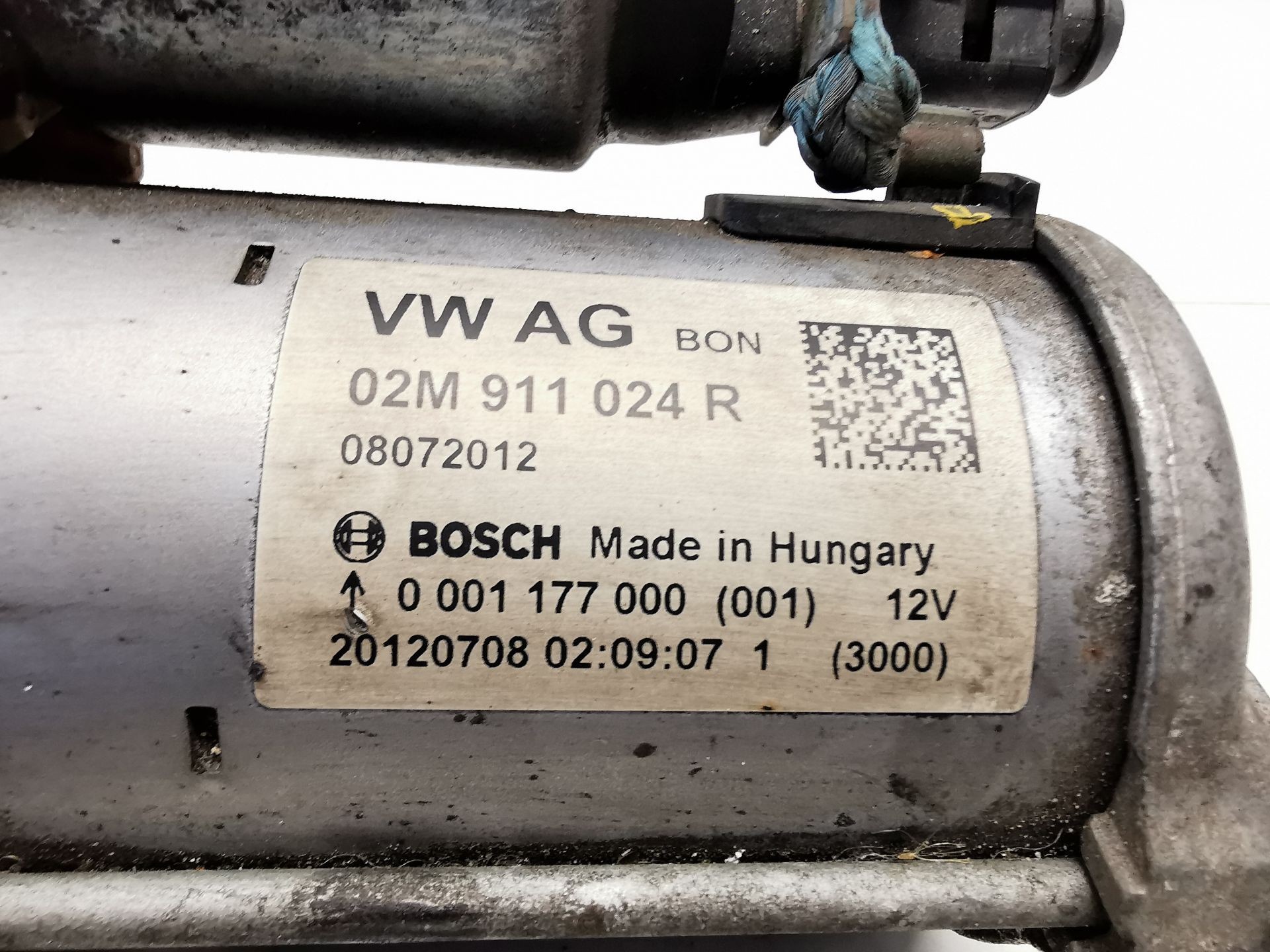 MOTOR ARRANQUE VOLKSWAGEN UP! (121) 02M911024R / 0001177009 / 0001177008 02M911024R00011770090001177008 - Vista 3
