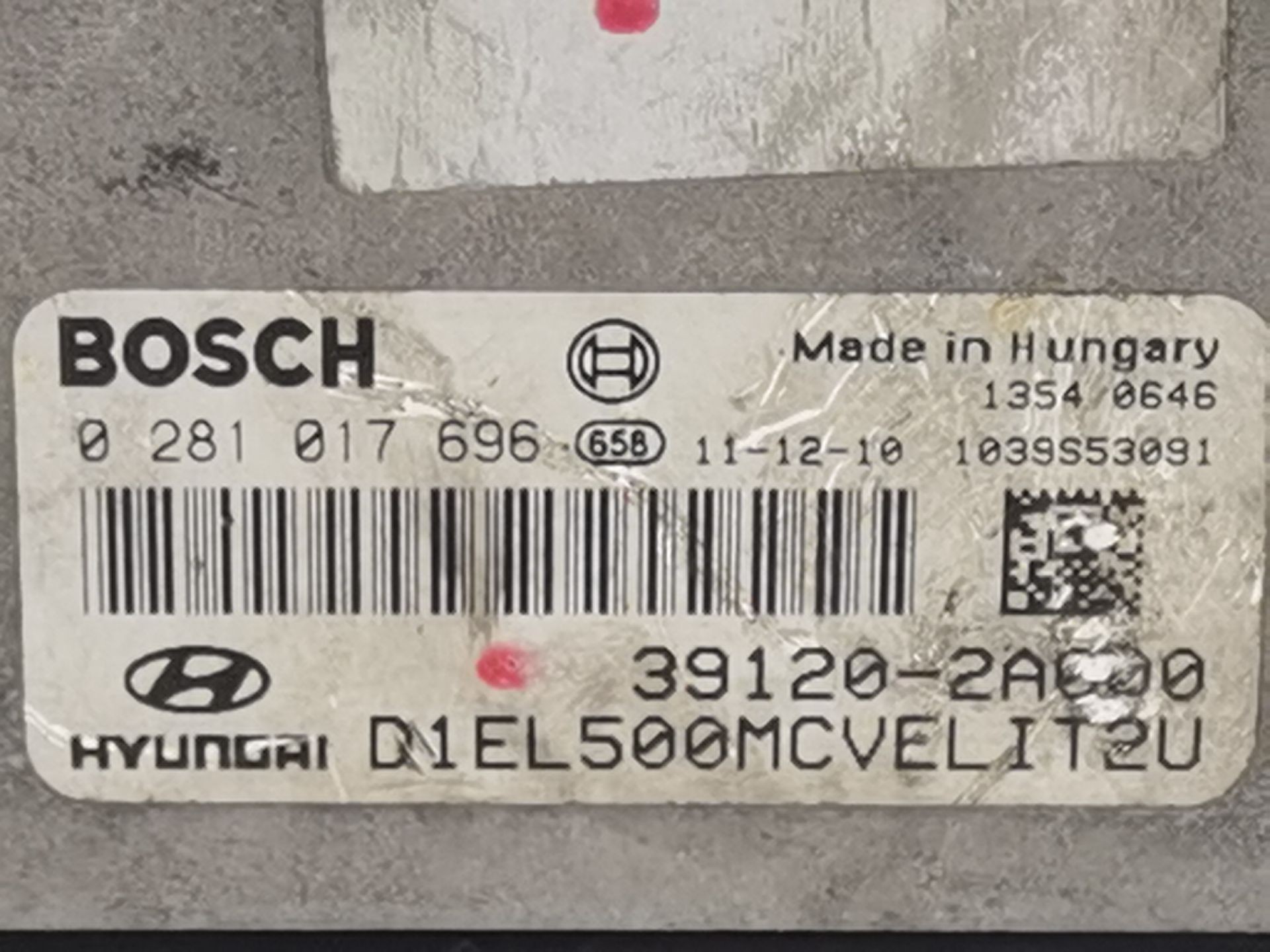 CENTRALITA MOTOR UCE HYUNDAI ix35 (LM, EL, ELH) 391202A000 / 0281017696 391202A0000281017696 - Vista 2