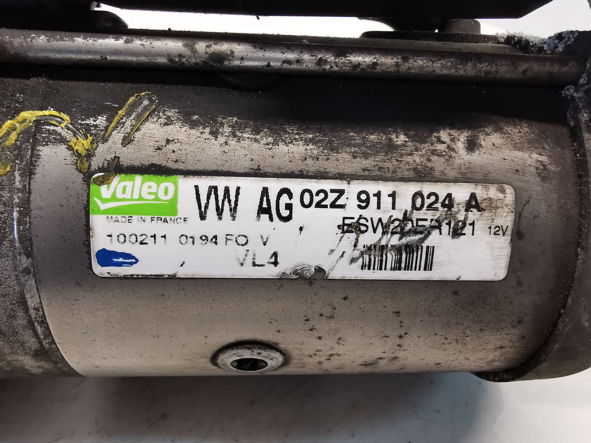 MOTOR ARRANQUE VOLKSWAGEN PASSAT B7 (362) 02Z911024A 02Z911024A - Vista 2