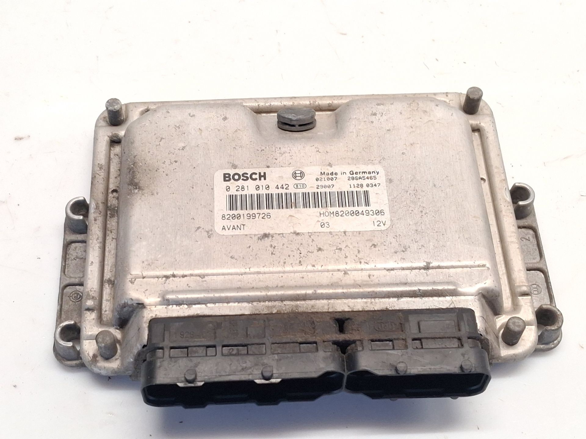 CENTRALITA MOTOR UCE RENAULT SCÉNIC I Monospace (JA0/1_, FA0_) 8200199726 / HOM8200049306 / 0281010442 8200199726HOM82000493060281010442