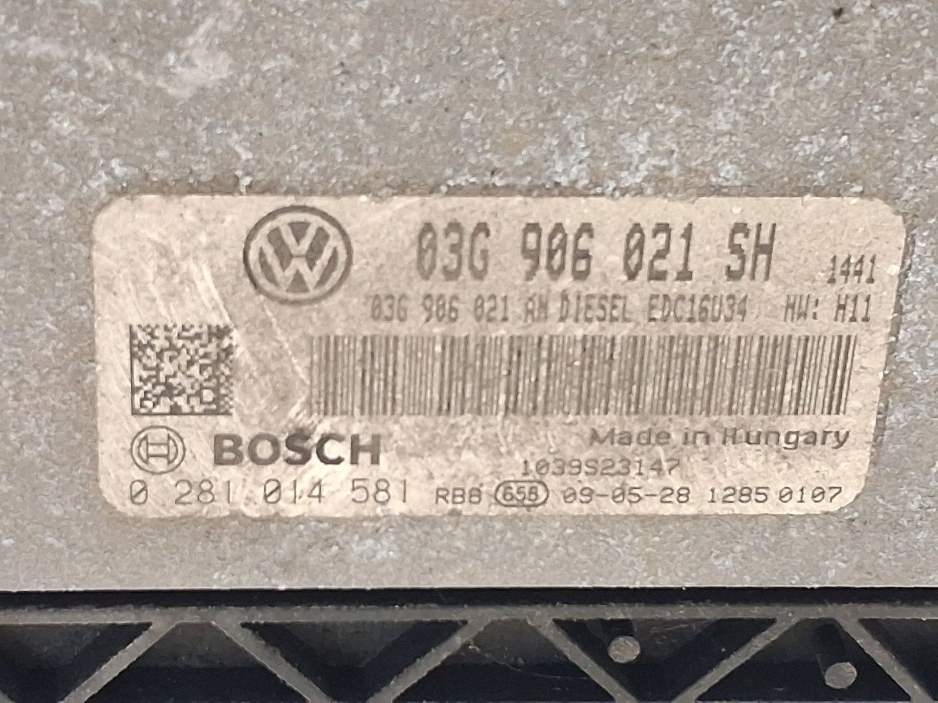 CENTRALITA MOTOR UCE SEAT LEON (1P1) 03G906021SH / 0281014581 03G906021SH0281014581 - Vista 2