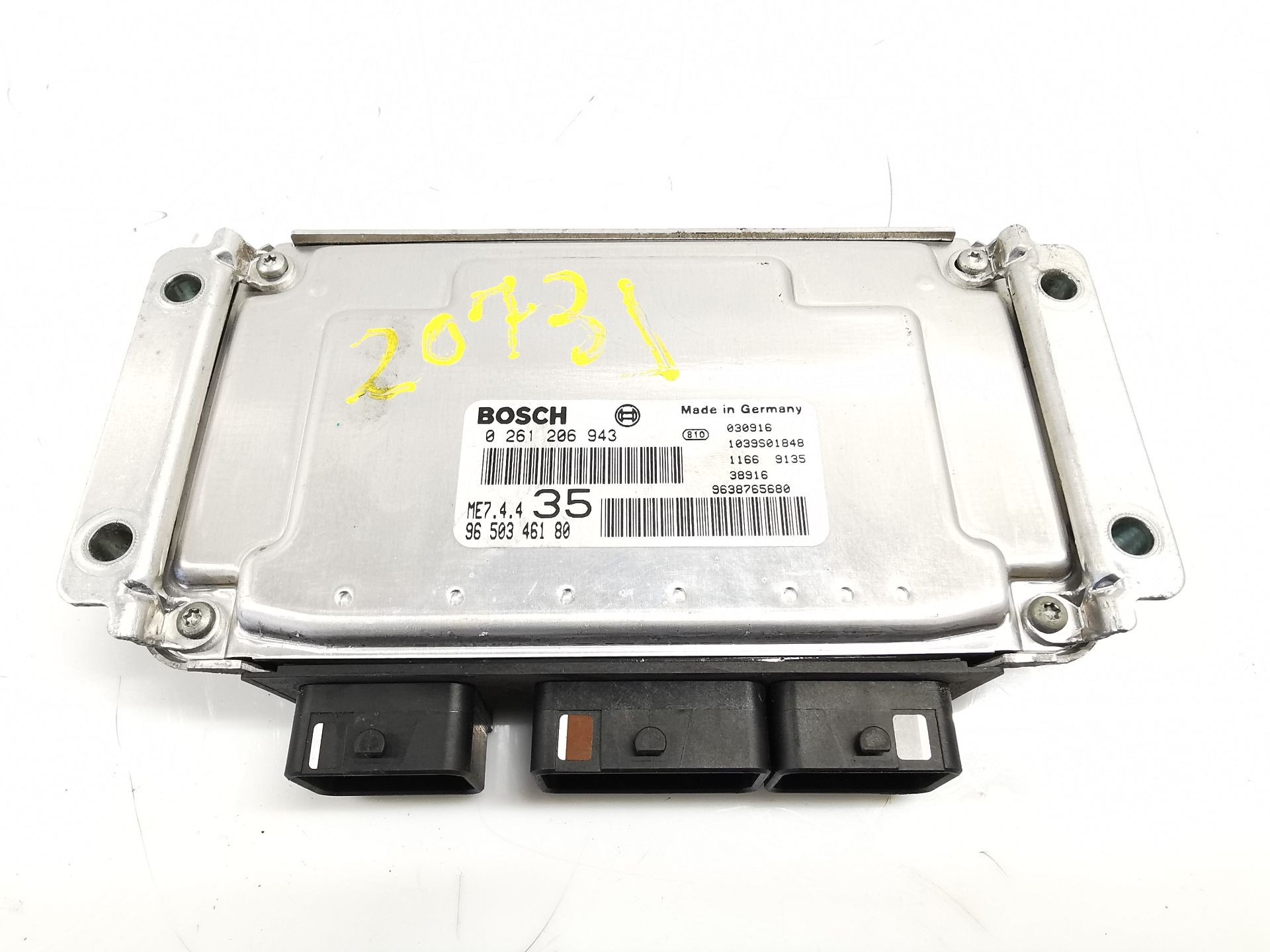 CENTRALITA MOTOR UCE PEUGEOT 307 SW (3H) 9650346180 / 0261206943 96503461800261206943 - Vista 2