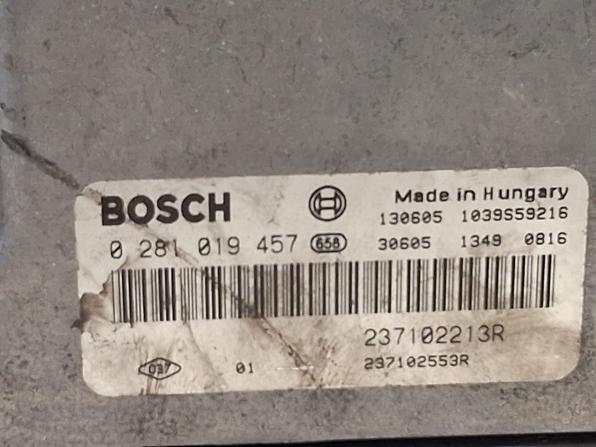 CENTRALITA MOTOR UCE DACIA SANDERO II (B8_) 237102213R / 0281019457 237102213R0281019457 - Vista 2