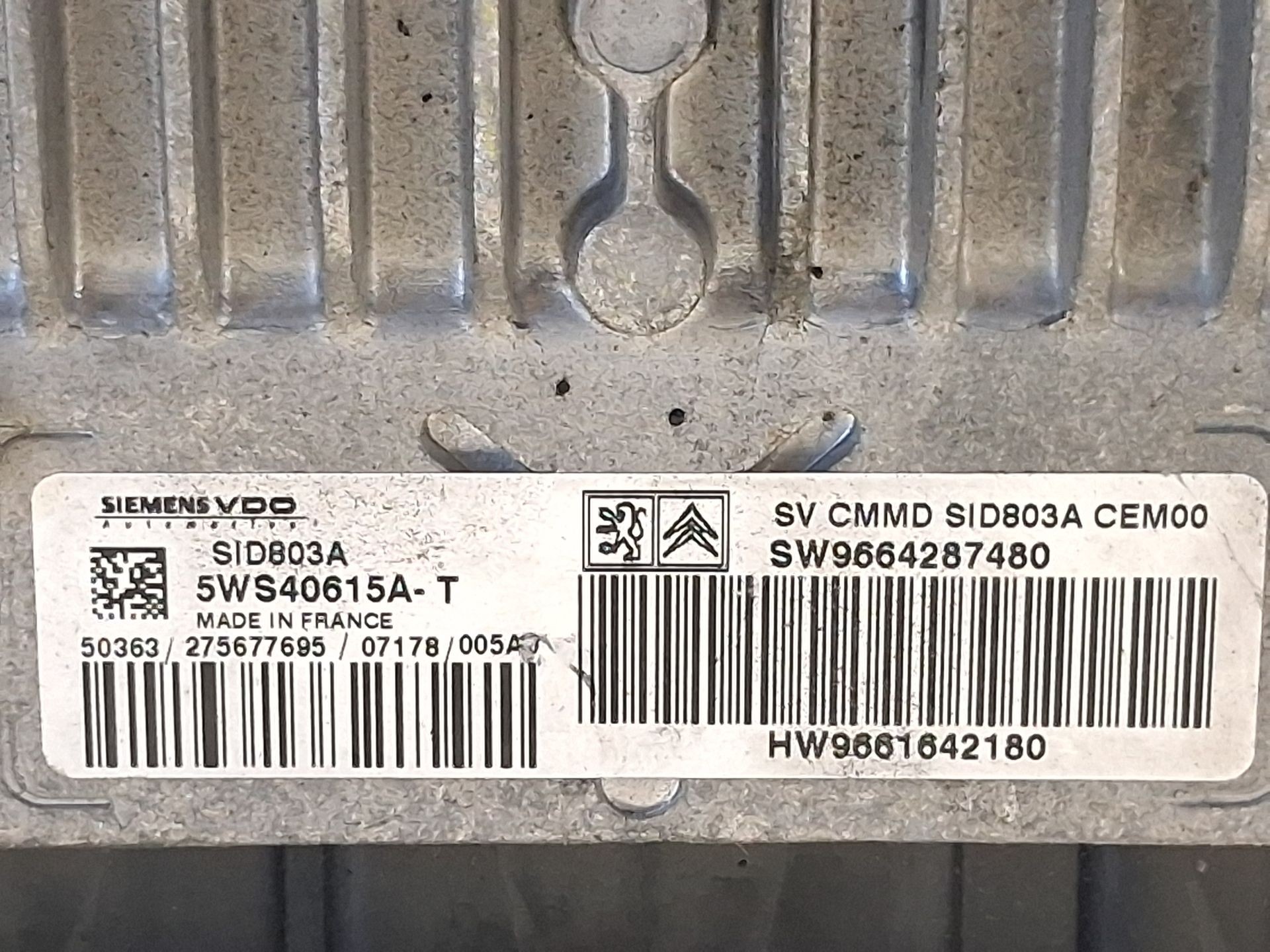 CENTRALITA MOTOR UCE CITROËN C4 GRAND PICASSO I (UA_) SW9664287480 / HW961642180 / 5WS40615AT SW9664287480HW9616421805WS40615AT - Vista 2