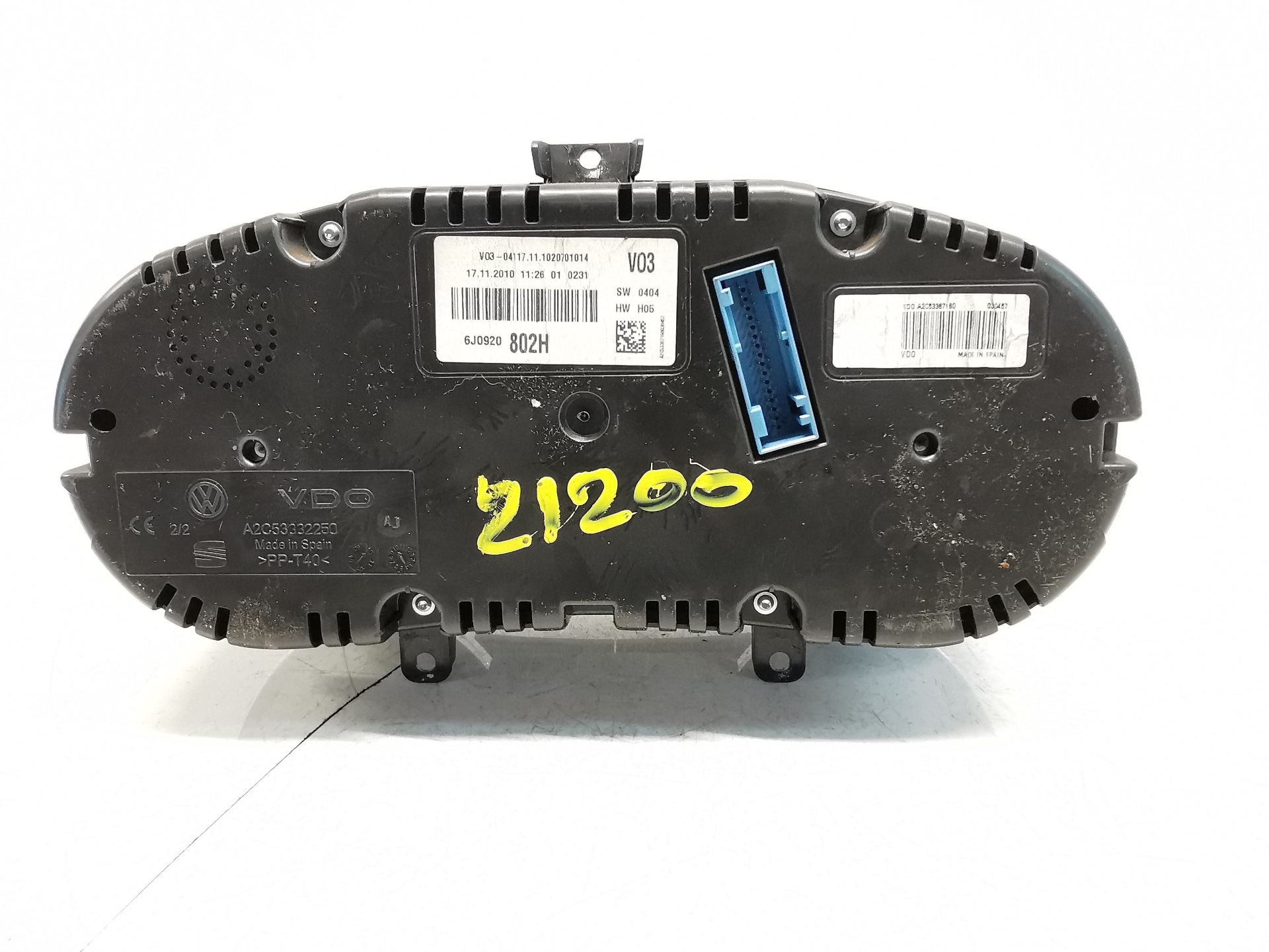 CUADRO INSTRUMENTOS SEAT IBIZA IV (6J5, 6P1) 6J0920802H / A2C53387160 6J0920802HA2C53387160 - Vista 2