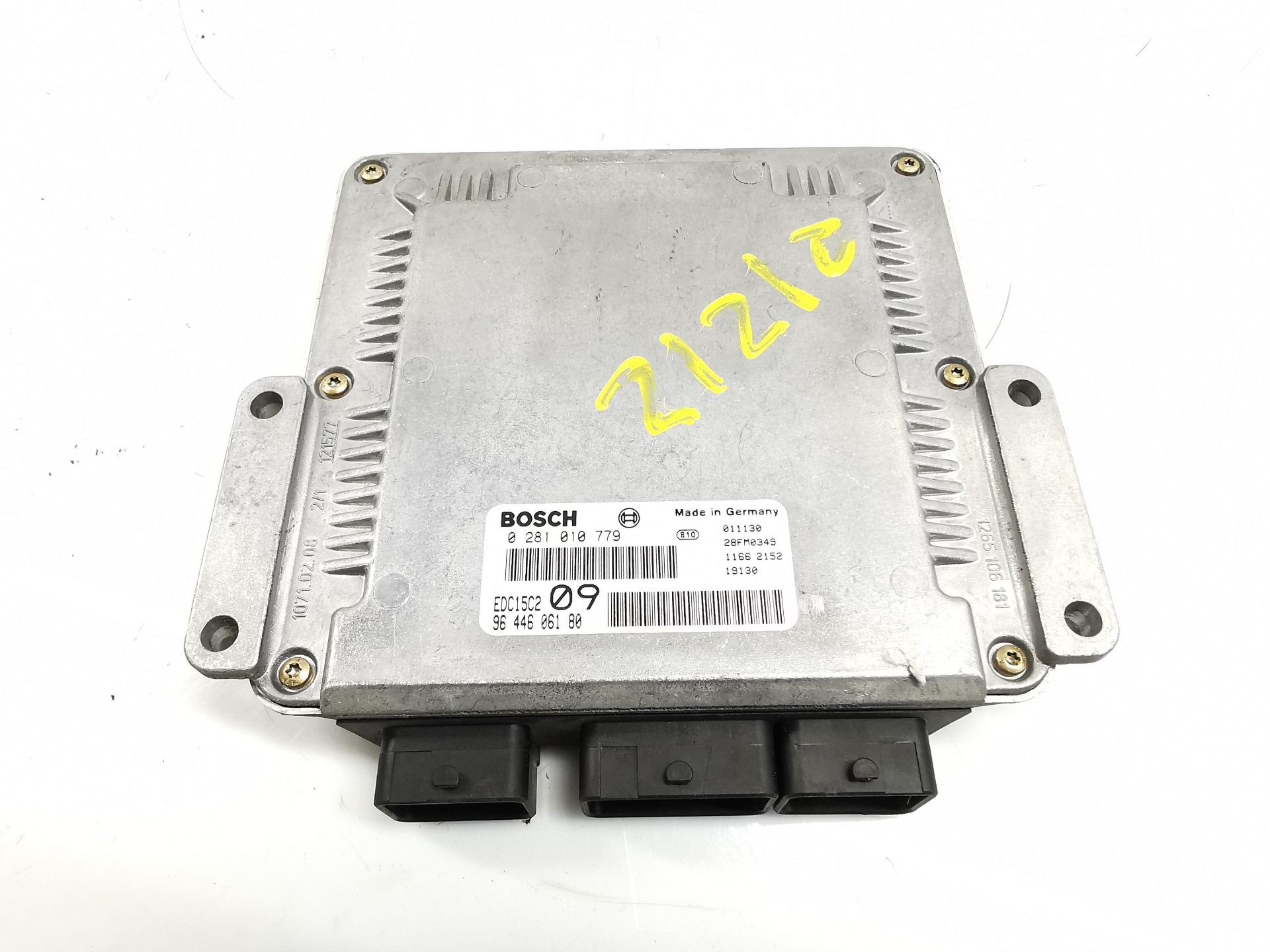 CENTRALITA MOTOR UCE PEUGEOT 307 (3A/C) 9644606180 / EDC15C209 / 0281010779 9644606180EDC15C2090281010779 - Vista 2