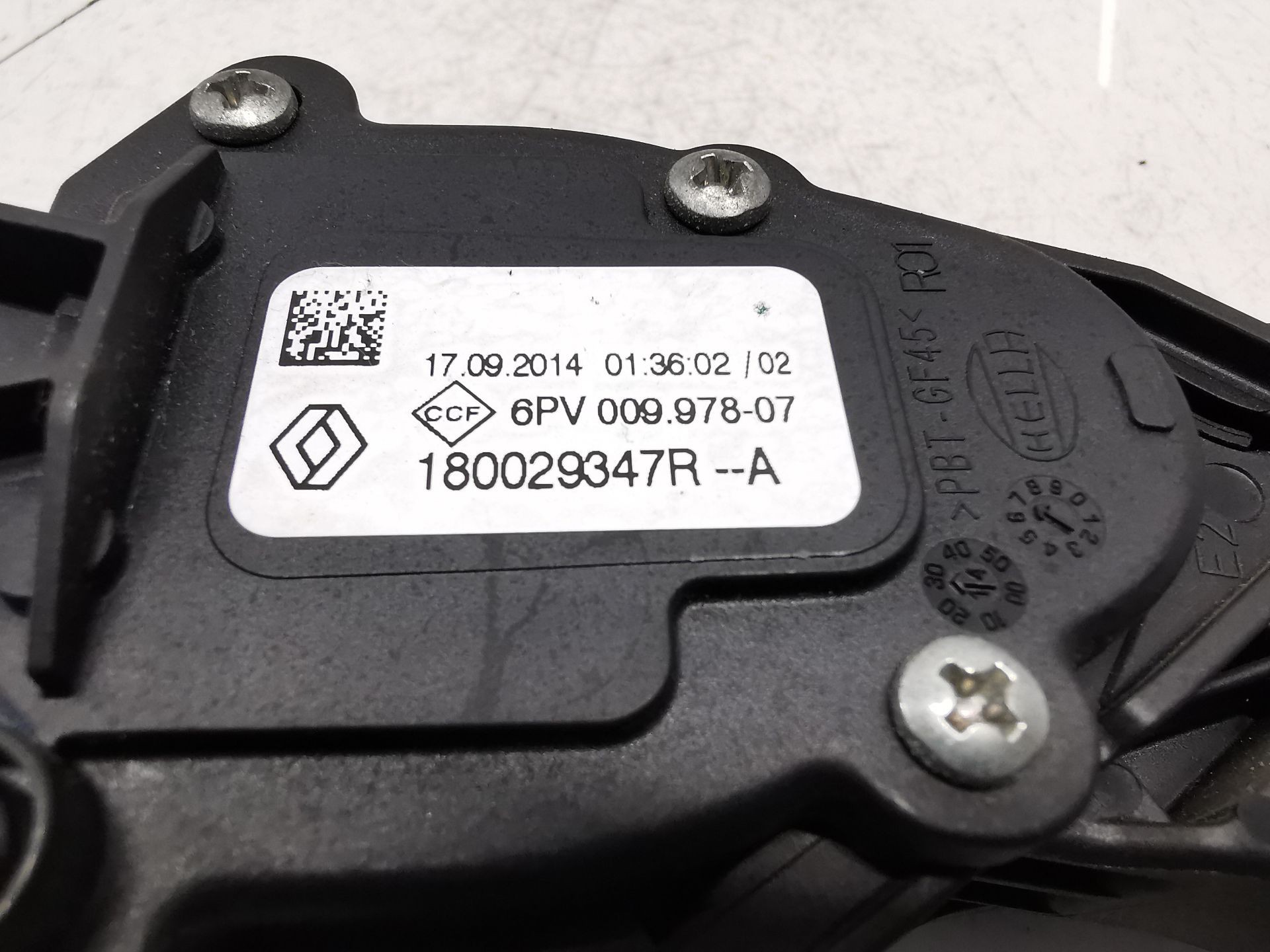 POTENCIÓMETRO PEDAL RENAULT CAPTUR I (J5_, H5_) 180029347R 180029347R - Vista 3