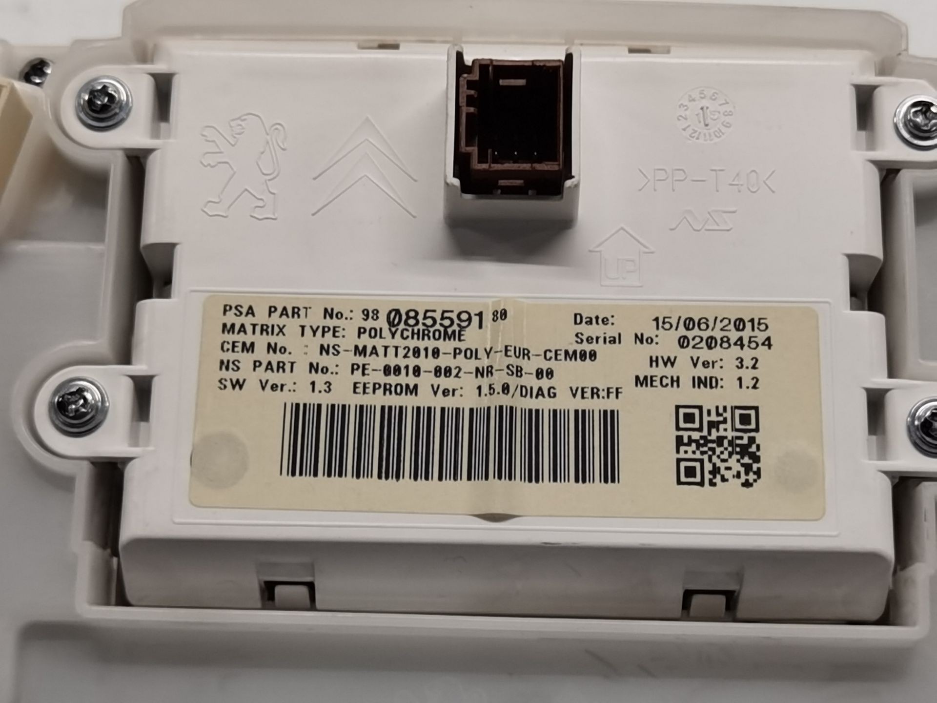 CUADRO INSTRUMENTOS PEUGEOT 208 I (CA_, CC_) 9808559180 9808559180 - Vista 3