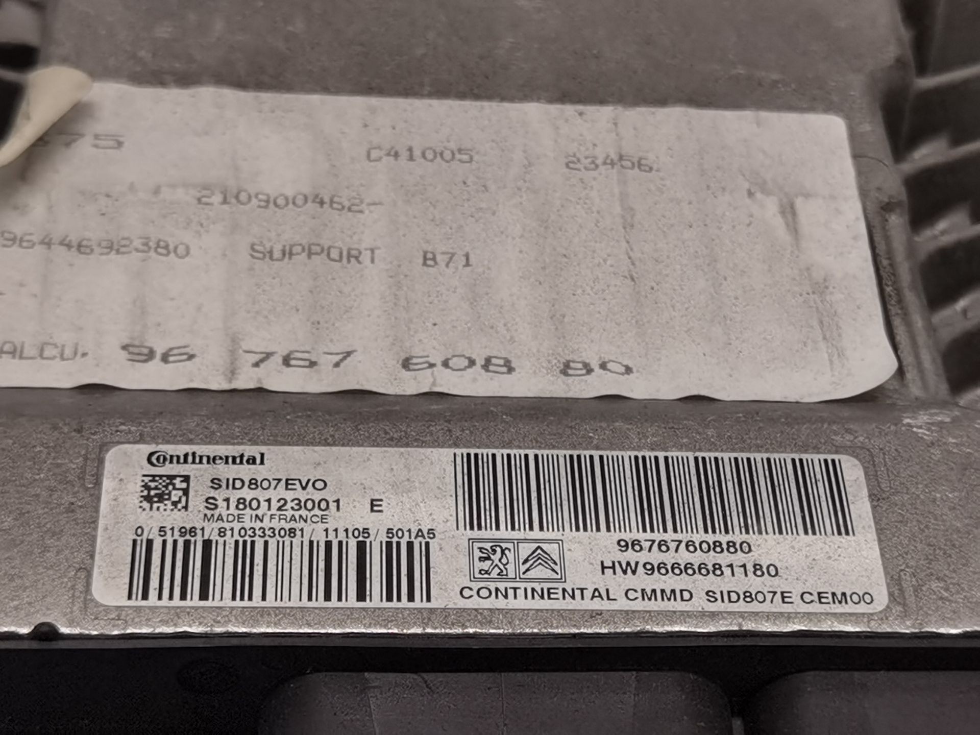 CENTRALITA MOTOR UCE CITROËN C4 II (NC_) 9676760880 / 9666681180 / S180123001 96767608809666681180S180123001 - Vista 2