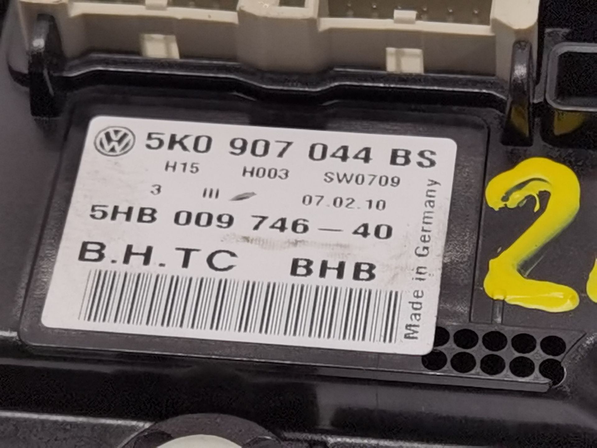 MANDO CALEFACCIÓN / AIRE ACONDICIONADO VOLKSWAGEN GOLF VI (5K1) 5K0907044 / 5HB009746 5K09070445HB009746 - Vista 3
