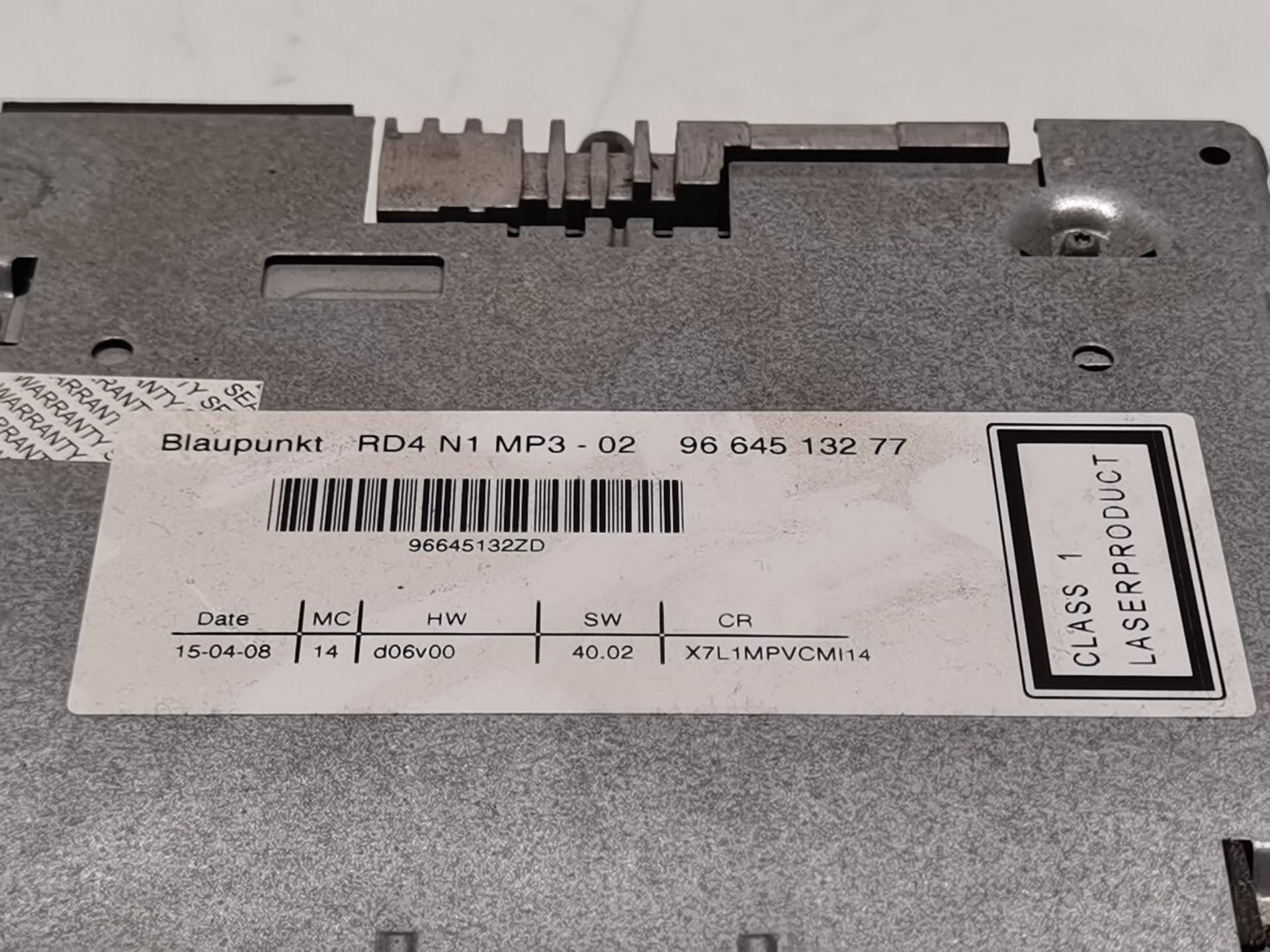SISTEMA AUDIO / RADIO CD CITROËN C5 III (RD_) 9664513277 9664513277 - Vista 2