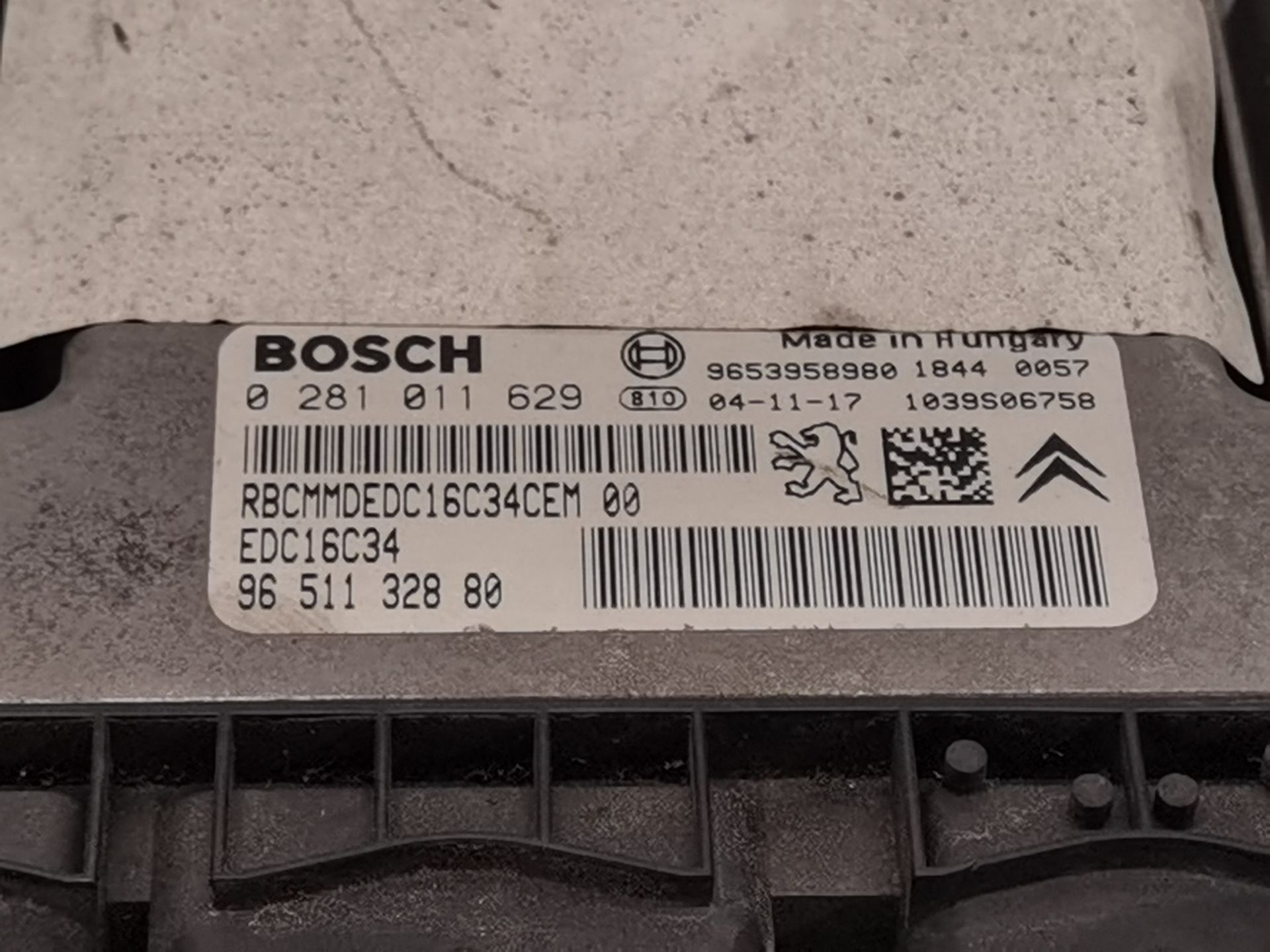 CENTRALITA MOTOR UCE CITROËN C4 I (LC_) 9651132880 / 9653958980 / 0281011626 965113288096539589800281011626 - Vista 2