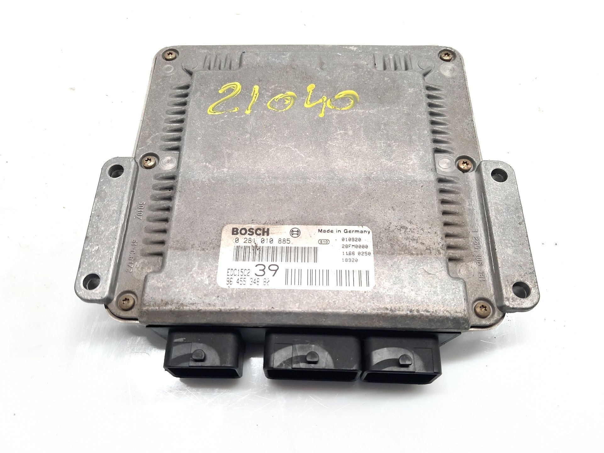 CENTRALITA MOTOR UCE CITROËN C5 I (DC_) 9645534880 / 0281010885 96455348800281010885 - Vista 3
