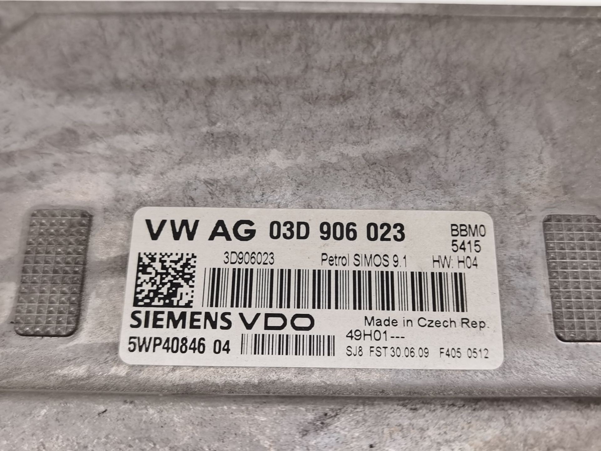 CENTRALITA MOTOR UCE VOLKSWAGEN POLO IV (9N_, 9A_) 03D906023 / 5WP40846 03D9060235WP40846 - Vista 2