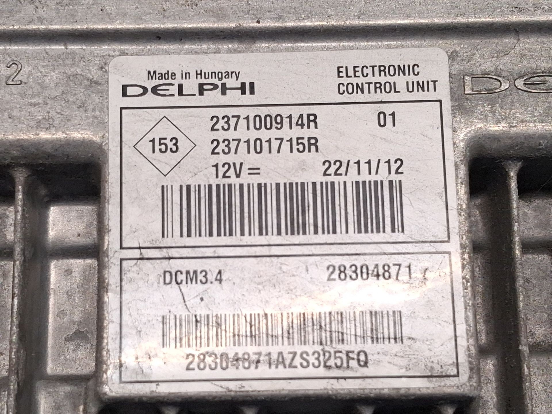 CENTRALITA MOTOR UCE RENAULT MEGANE III Hatchback (BZ0/1_, B3_) 237100914R / 28304871 / 237101715R 237100914R28304871237101715R - Vista 2