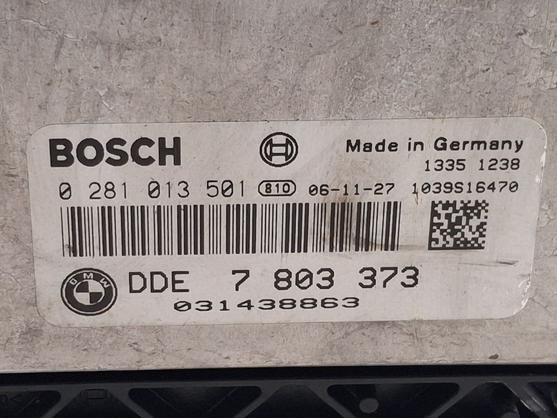 CENTRALITA MOTOR UCE BMW 3 (E90) 7803373 / 0281013501 78033730281013501 - Vista 2