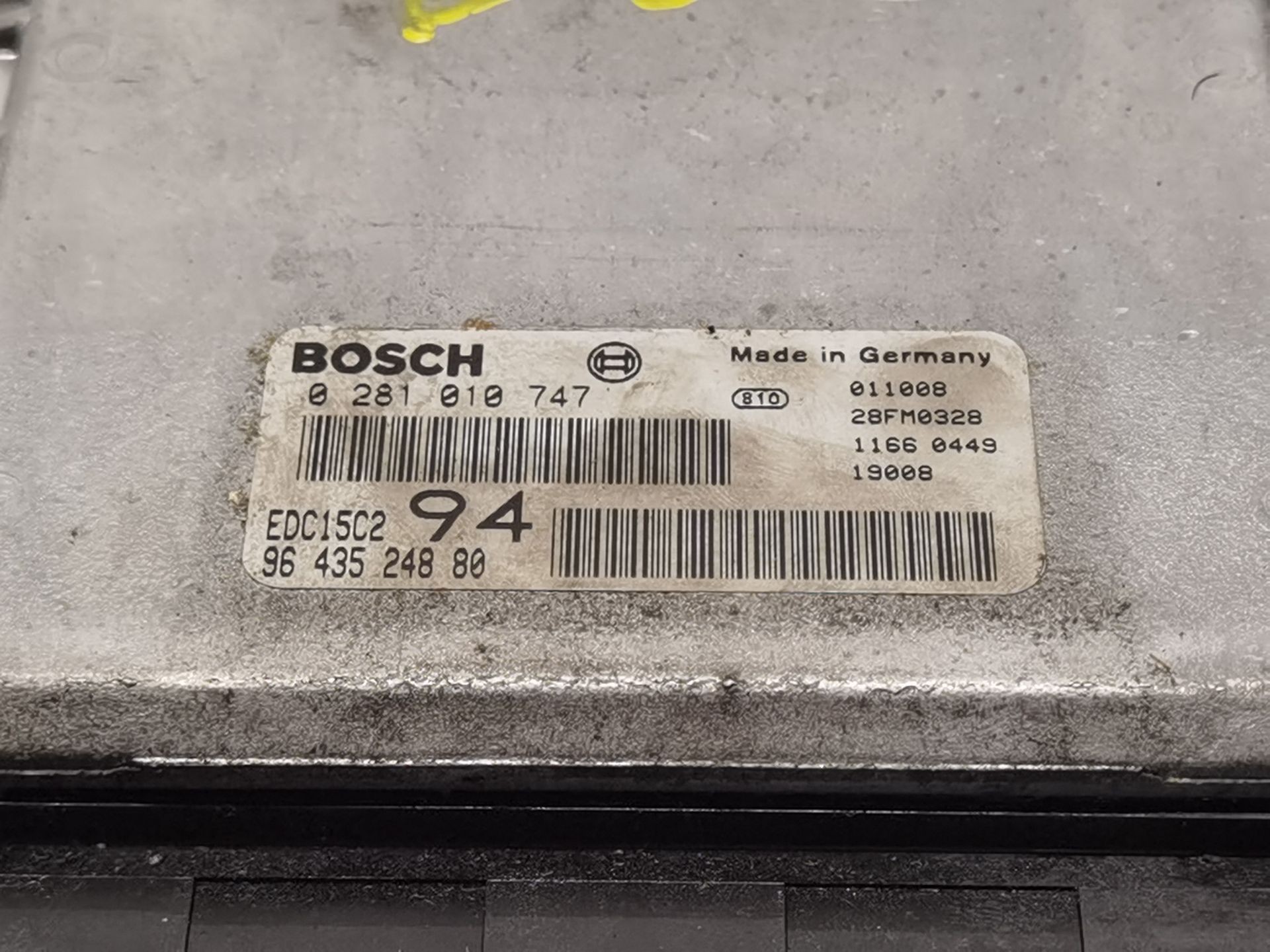 CENTRALITA MOTOR UCE PEUGEOT 307 (3A/C) 9643524880 / 28FM0328 / 0281010747 964352488028FM03280281010747 - Vista 2