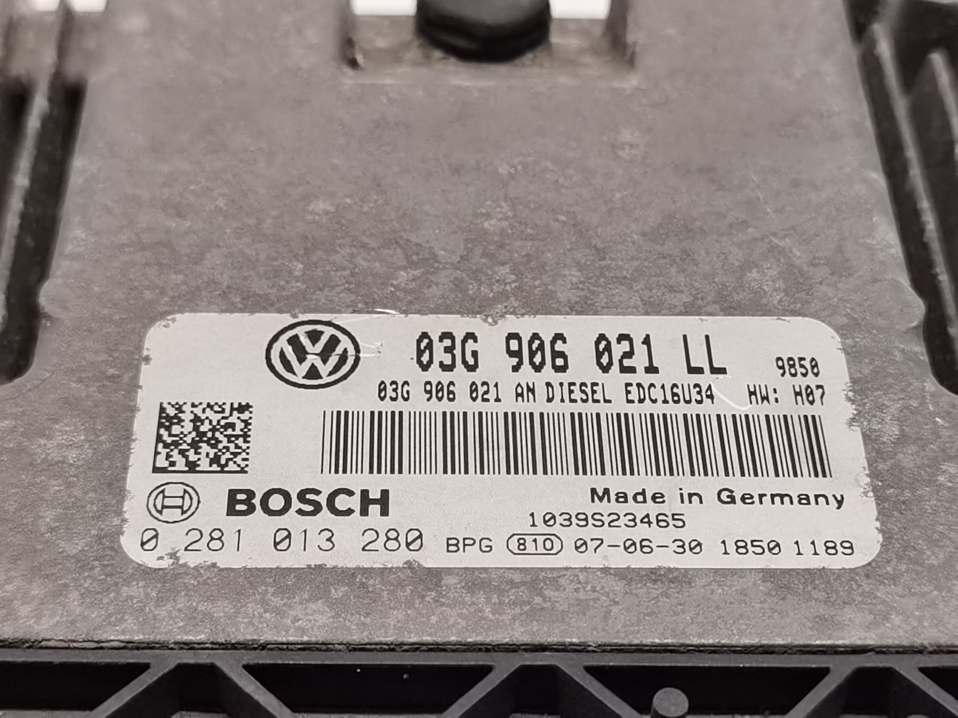 CENTRALITA MOTOR UCE SEAT LEON (1P1) 03G906021LL / 0281013280 03G906021LL0281013280 - Vista 3