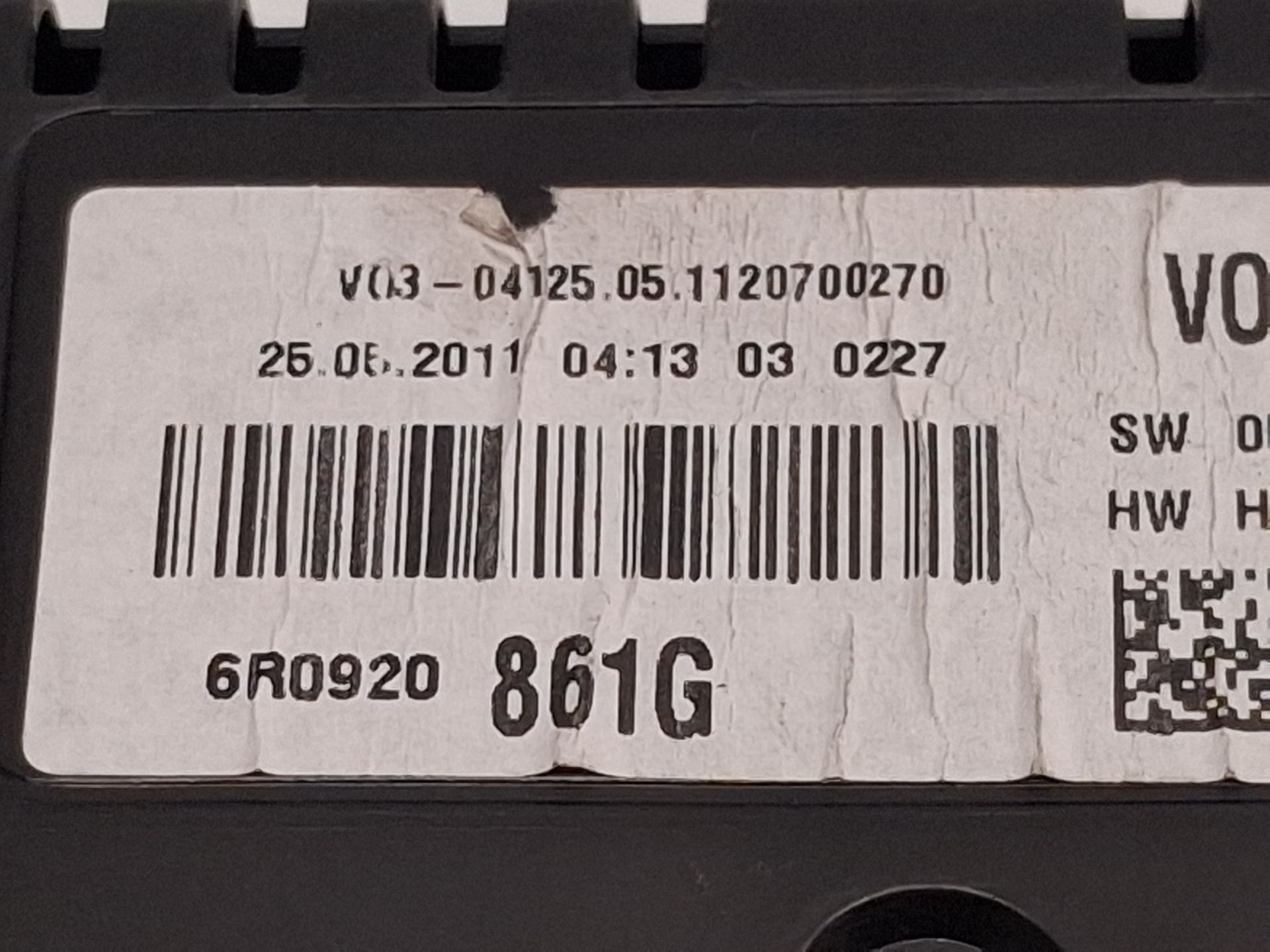 CUADRO INSTRUMENTOS VOLKSWAGEN POLO V (6R1, 6C1) 6R0920861G / A2C53428454 6R0920861GA2C53428454 - Vista 3
