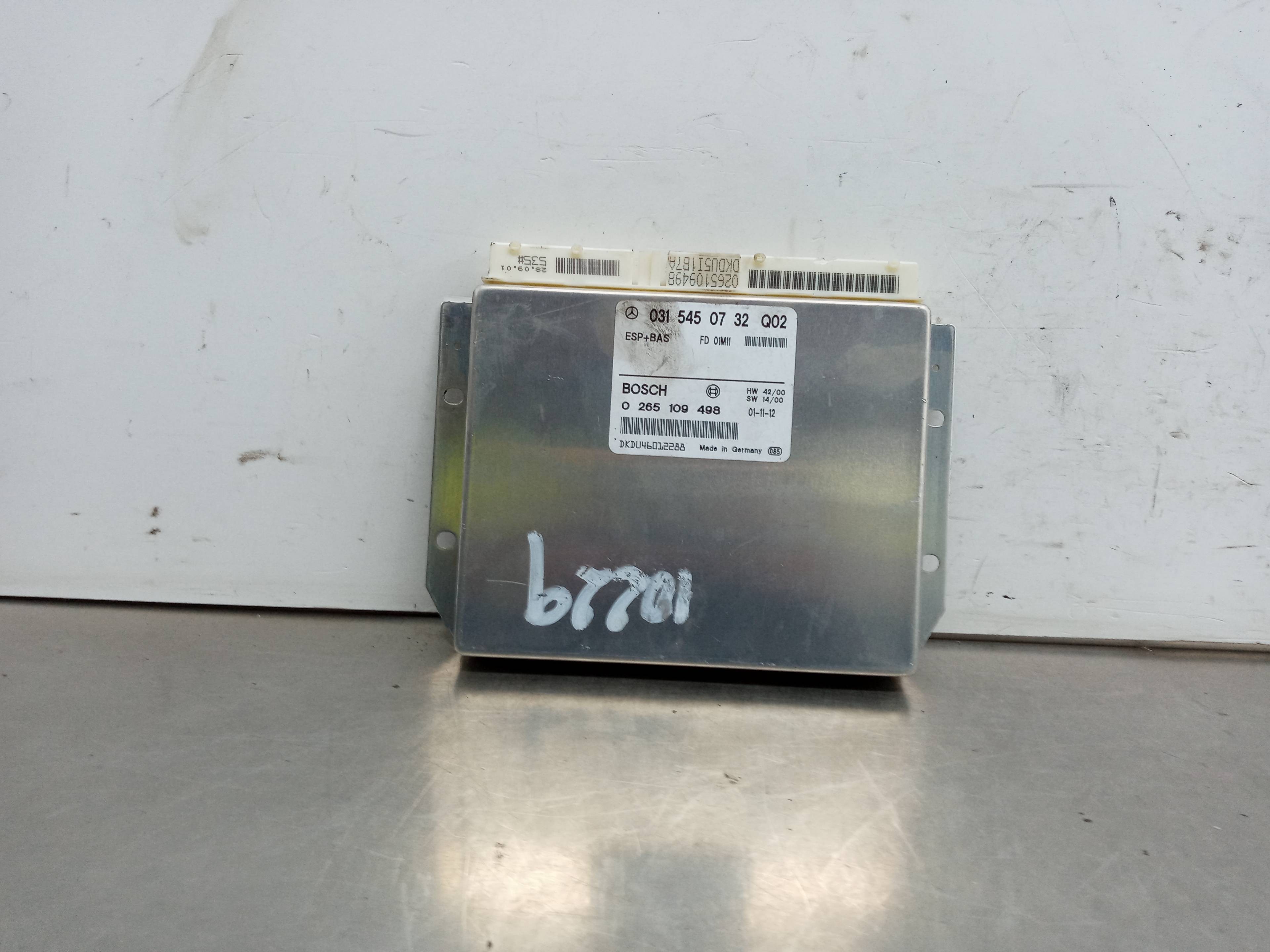CENTRALITA ESP MERCEDES-BENZ CLASE E (W210) BERLINA DIESEL 0315450732 / 0265109498 03154507320265109498
