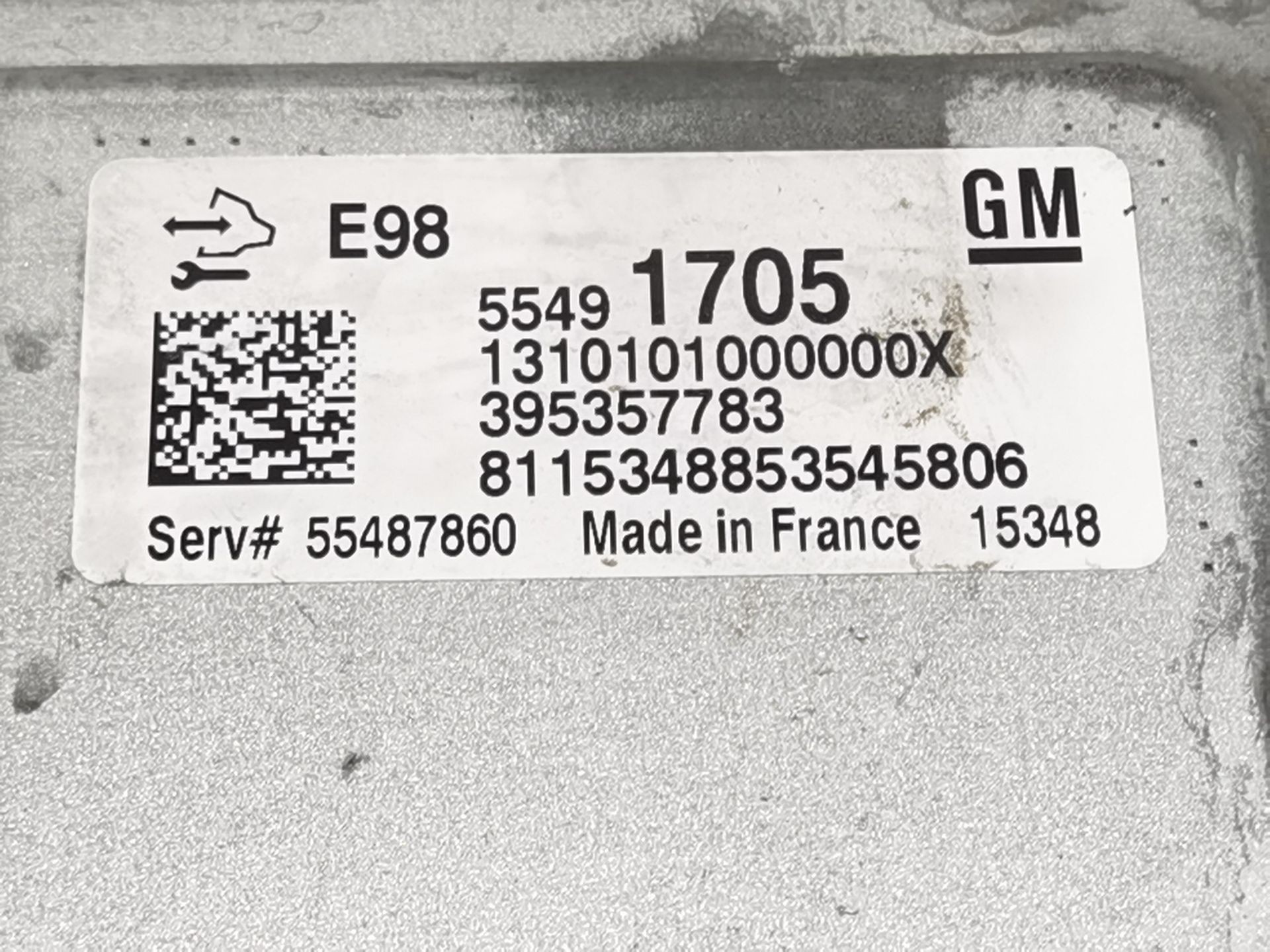 CENTRALITA MOTOR UCE OPEL INSIGNIA A (G09) 55491705 / 395357783 / 55487860 5549170539535778355487860 - Vista 3