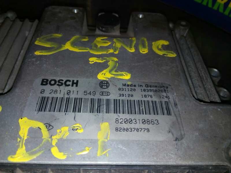 CENTRALITA MOTOR UCE RENAULT SCENIC II 8200310863 / 0281011549 / 8200370779 820031086302810115498200370779 - Vista 2