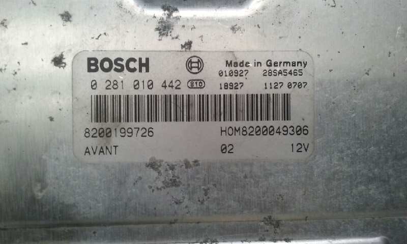 CENTRALITA MOTOR UCE RENAULT MEGANE I FASE 2 BERLINA (BA0) 8200199726 / 8200049306 / 0281010442 820019972682000493060281010442 - Vista 2
