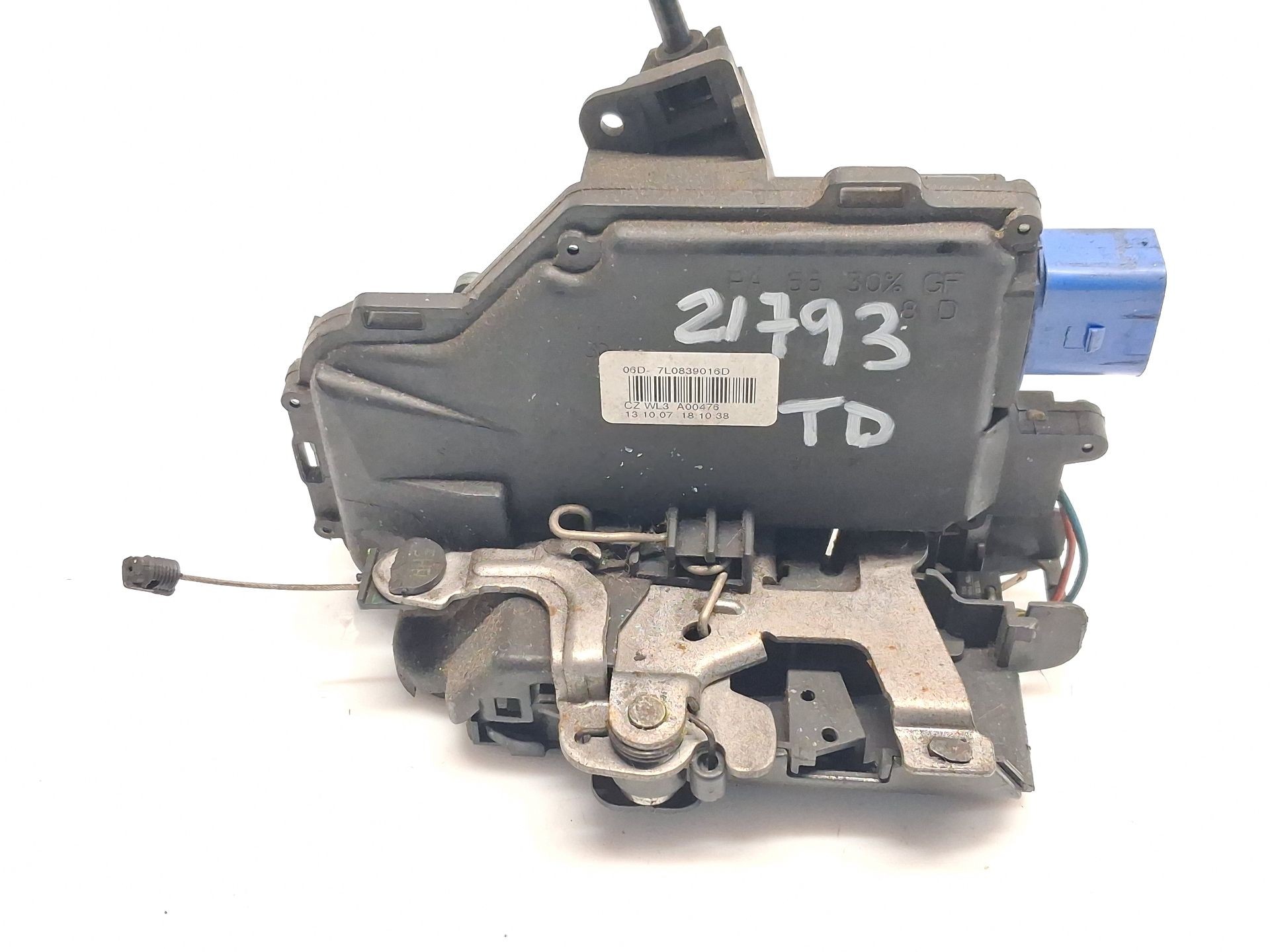 CERRADURA PUERTA TRASERA DERECHA SKODA OCTAVIA II (1Z3) 7L0839016D 7L0839016D - Vista 2