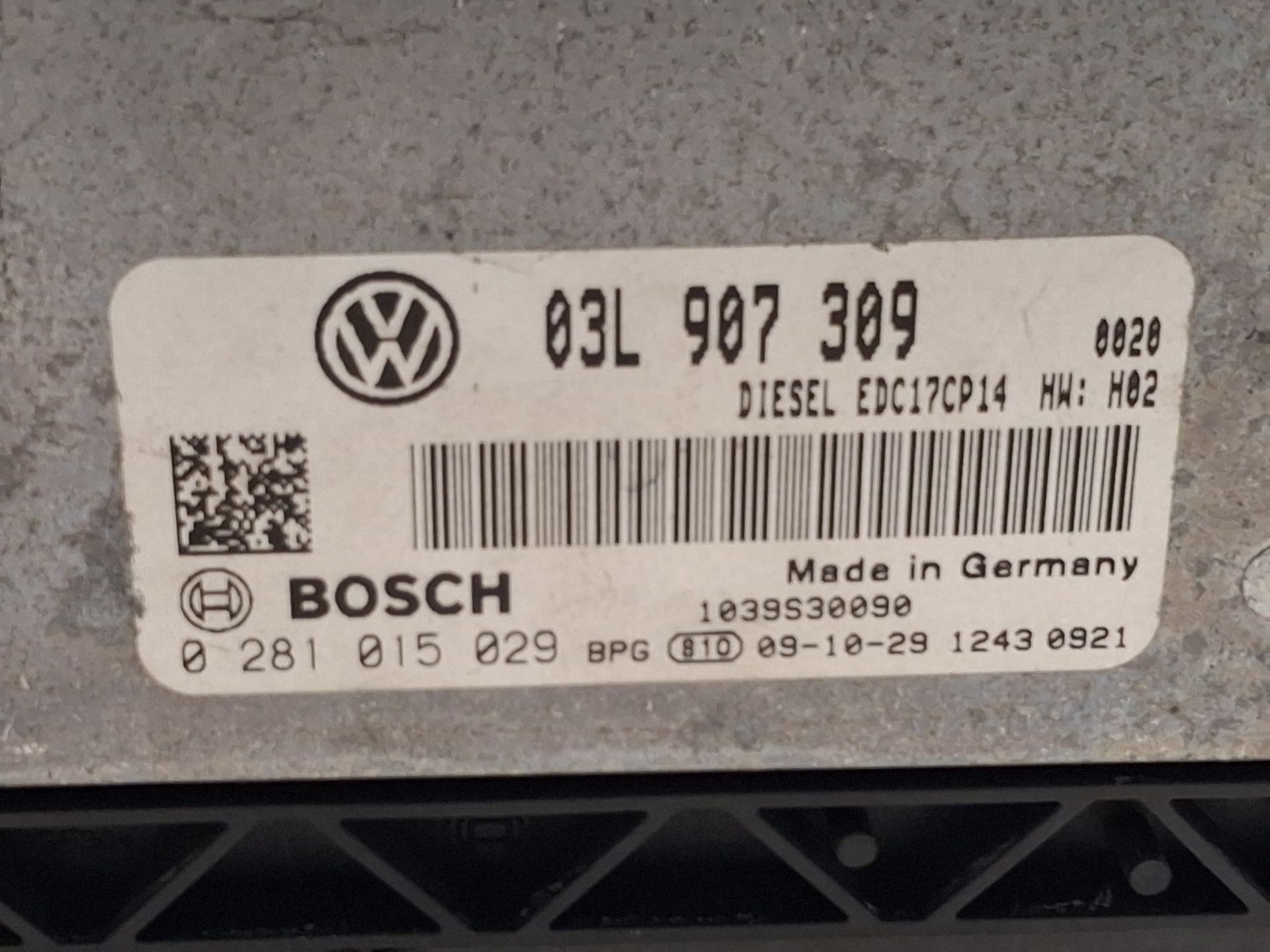 CENTRALITA MOTOR UCE VOLKSWAGEN PASSAT B6 (3C2) 03L907309 / 0281015029 03L9073090281015029 - Vista 2