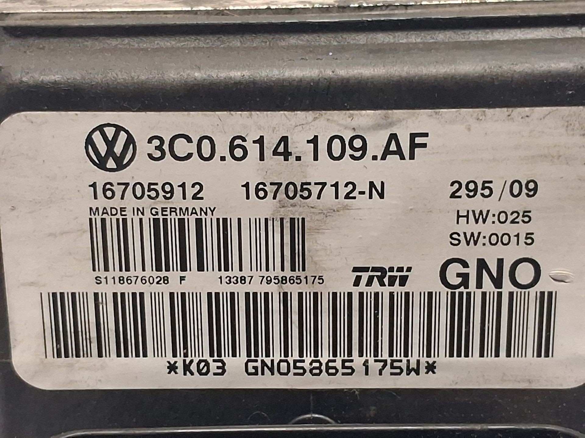 ABS VOLKSWAGEN PASSAT B6 (3C2) 3C0614109AF / 16705712N / 16705912 3C0614109AF16705712N16705912 - Vista 2
