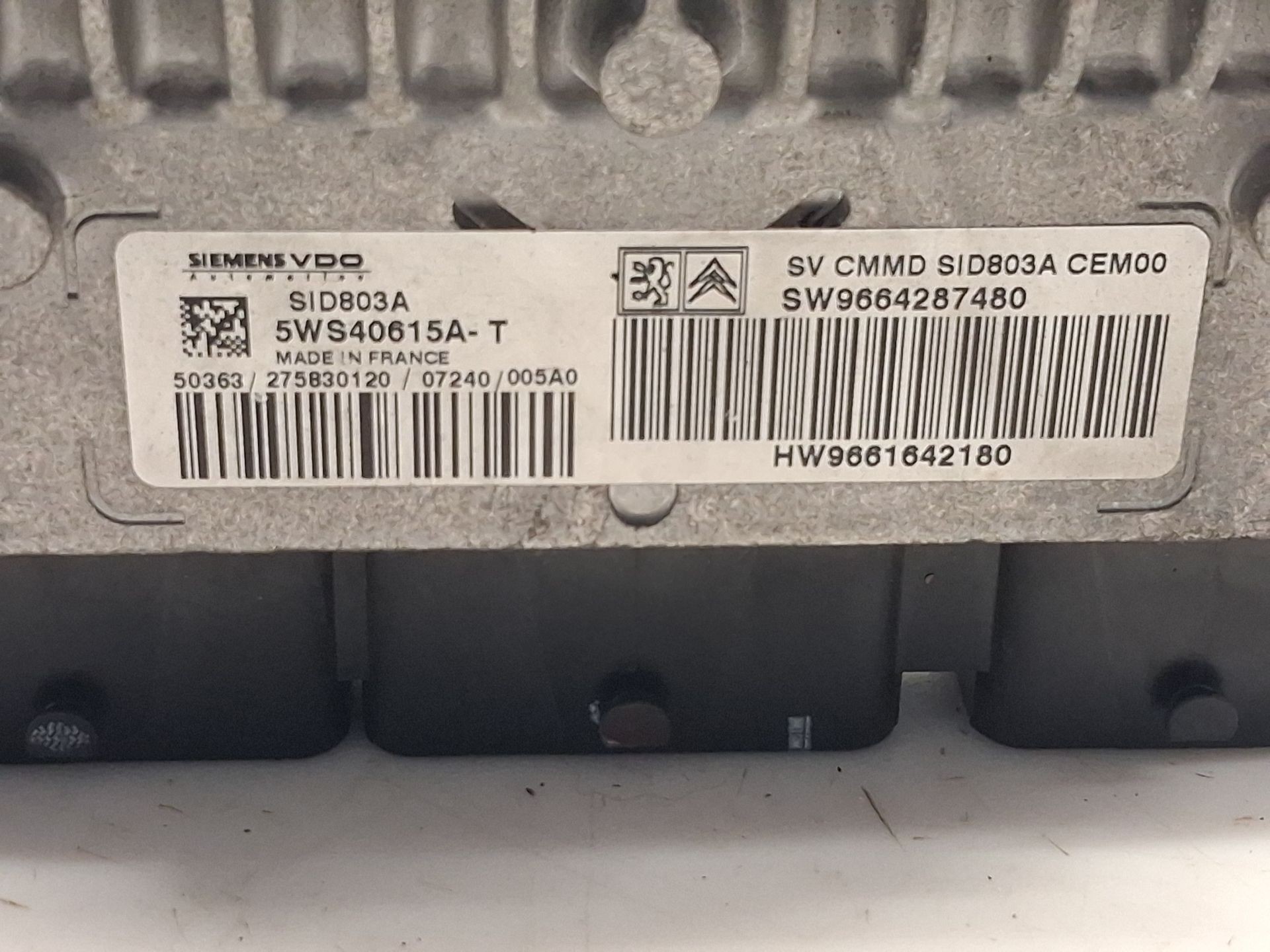 CENTRALITA MOTOR UCE CITROËN C4 GRAND PICASSO I (UA_) HW9661642180 / SW9664287480 / 5WS40615AT HW9661642180SW96642874805WS40615AT - Vista 2