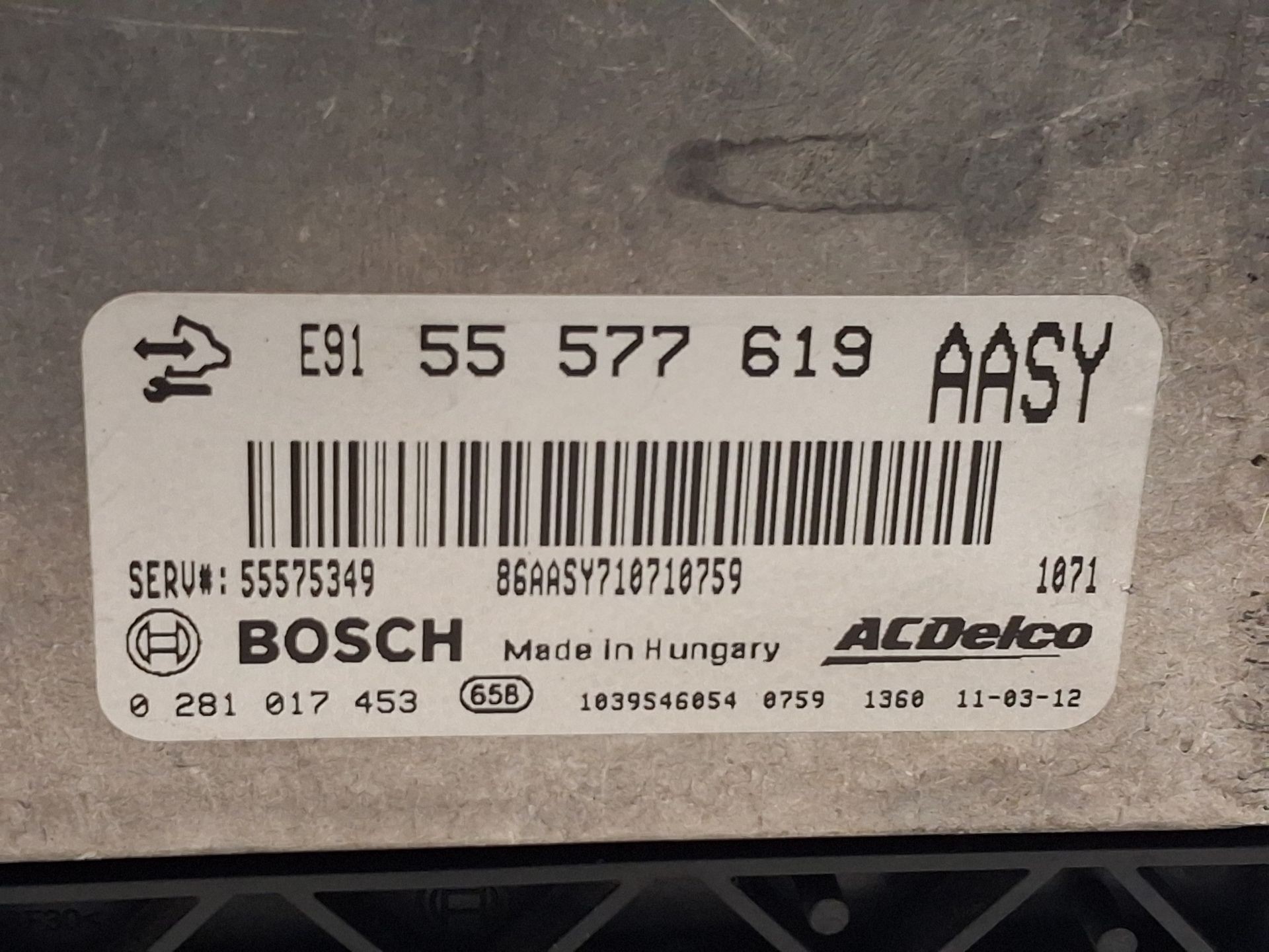 CENTRALITA MOTOR UCE OPEL INSIGNIA A (G09) 55577619 / 0281017453 / 55575349 55577619028101745355575349 - Vista 2