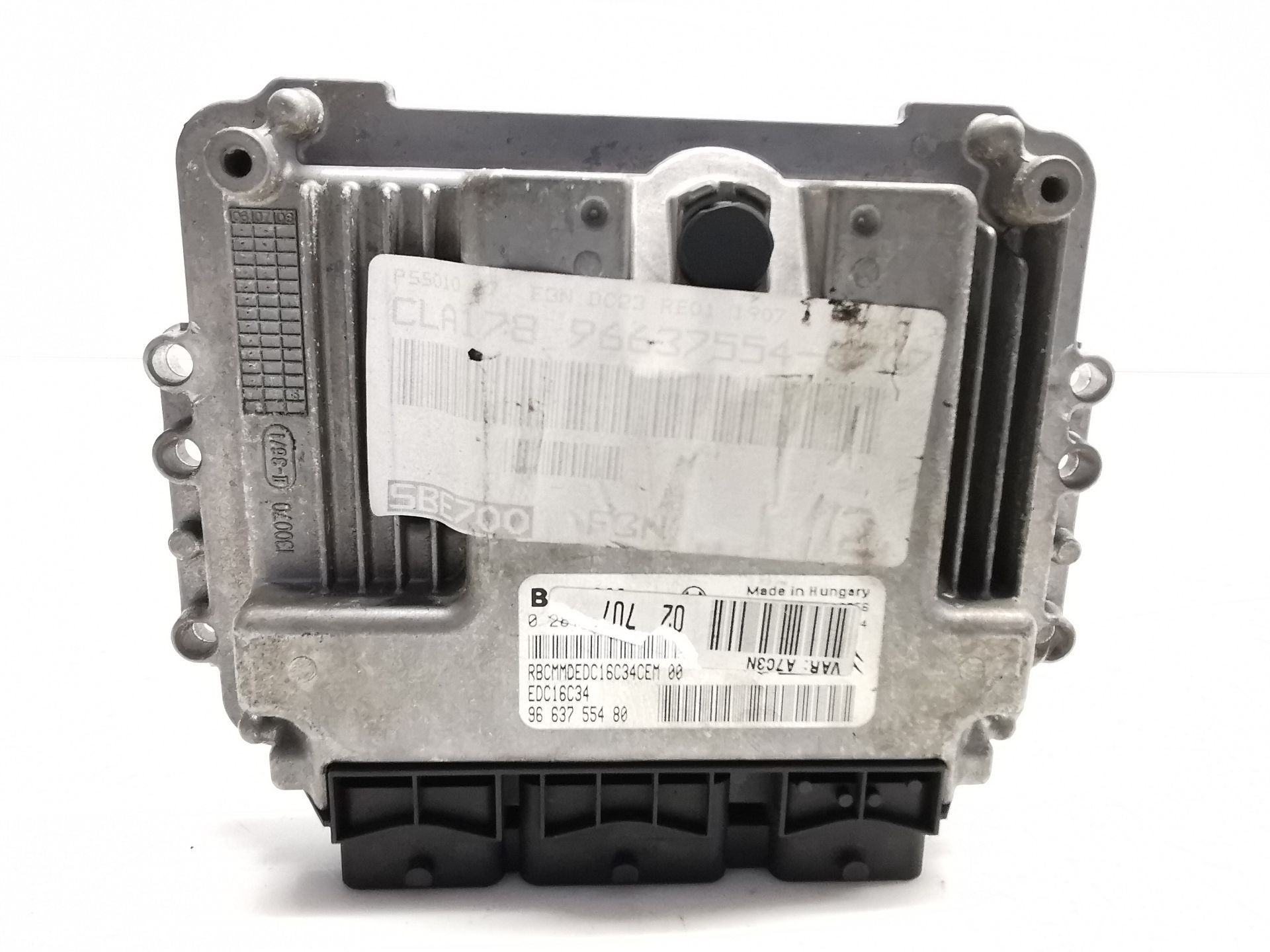 CENTRALITA MOTOR UCE PEUGEOT 207 SW (WK_) 9663755480 / 966375540 / EDC16C34 / 0281013868 9663755480966375540EDC16C340281013868