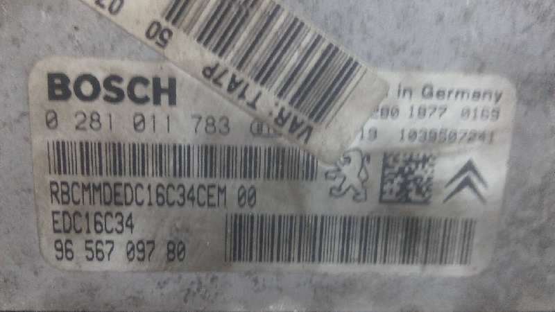 CENTRALITA MOTOR UCE PEUGEOT 206 BERLINA 9656709780 / 0281011783 96567097800281011783 - Vista 2