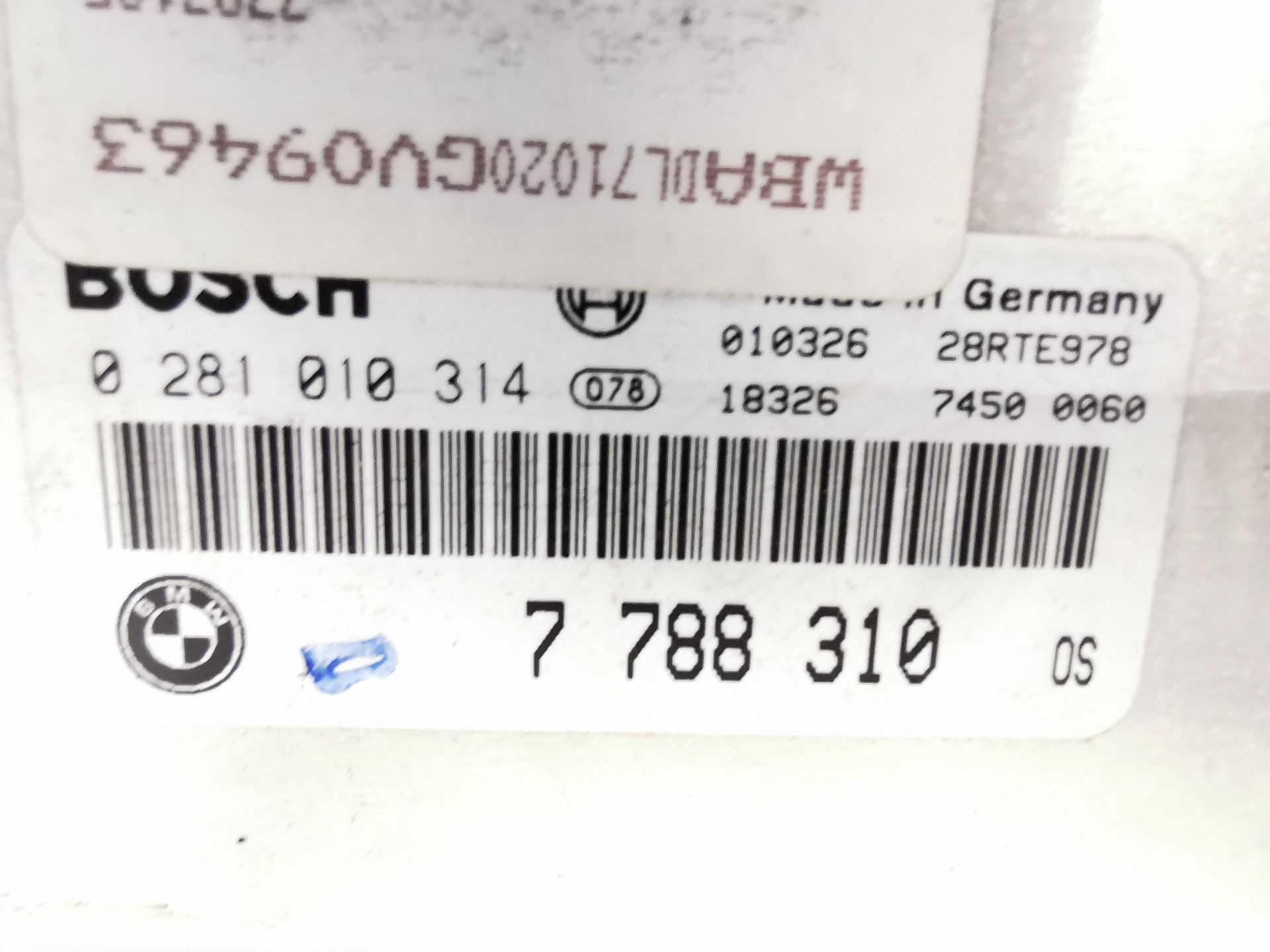 CENTRALITA MOTOR UCE BMW 5 (E39) 7788310 / 7788499 / 7787125 / 7788310 / 028101314 7788310778849977871257788310028101314 - Vista 2
