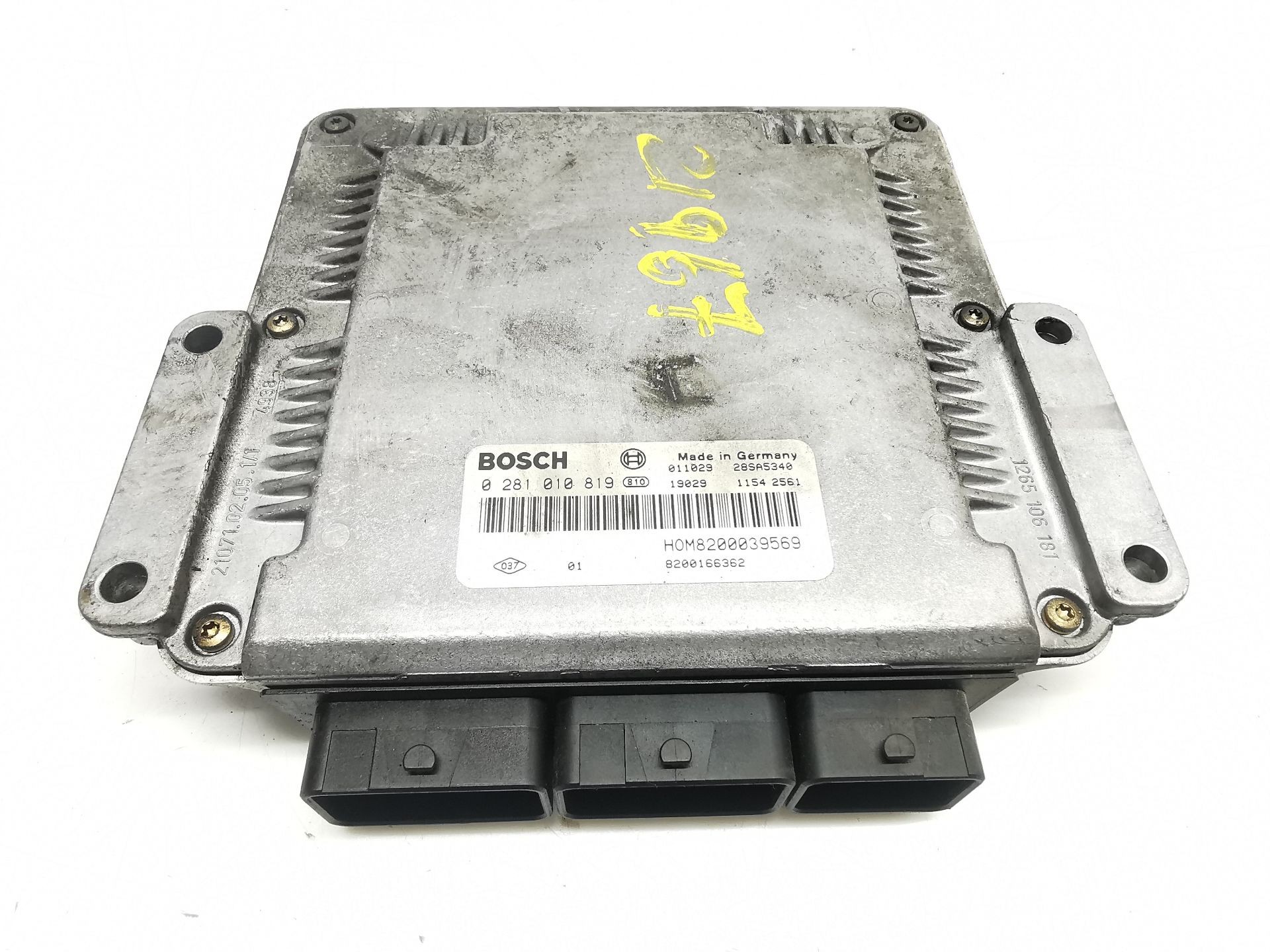 CENTRALITA MOTOR UCE RENAULT SCÉNIC I Monospace (JA0/1_, FA0_) 8200039569 / 8200166362 / 28SA5340 / 0281010819 8200039569820016636228SA53400281010819 - Vista 2