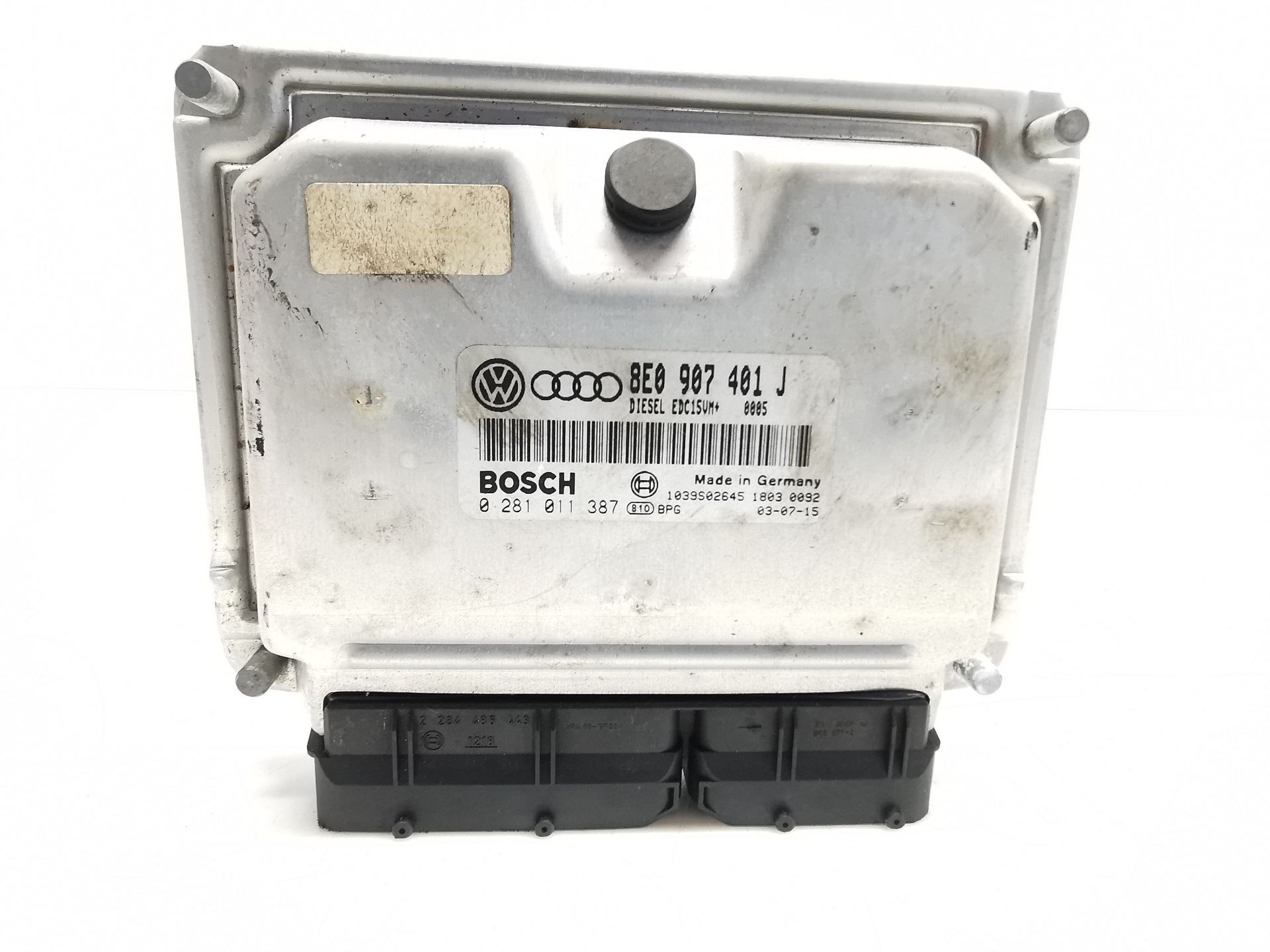 CENTRALITA MOTOR UCE VOLKSWAGEN PASSAT B5.5 (3B3) 8E0907401J / 1039S02645 / 0281011387 8E0907401J1039S026450281011387