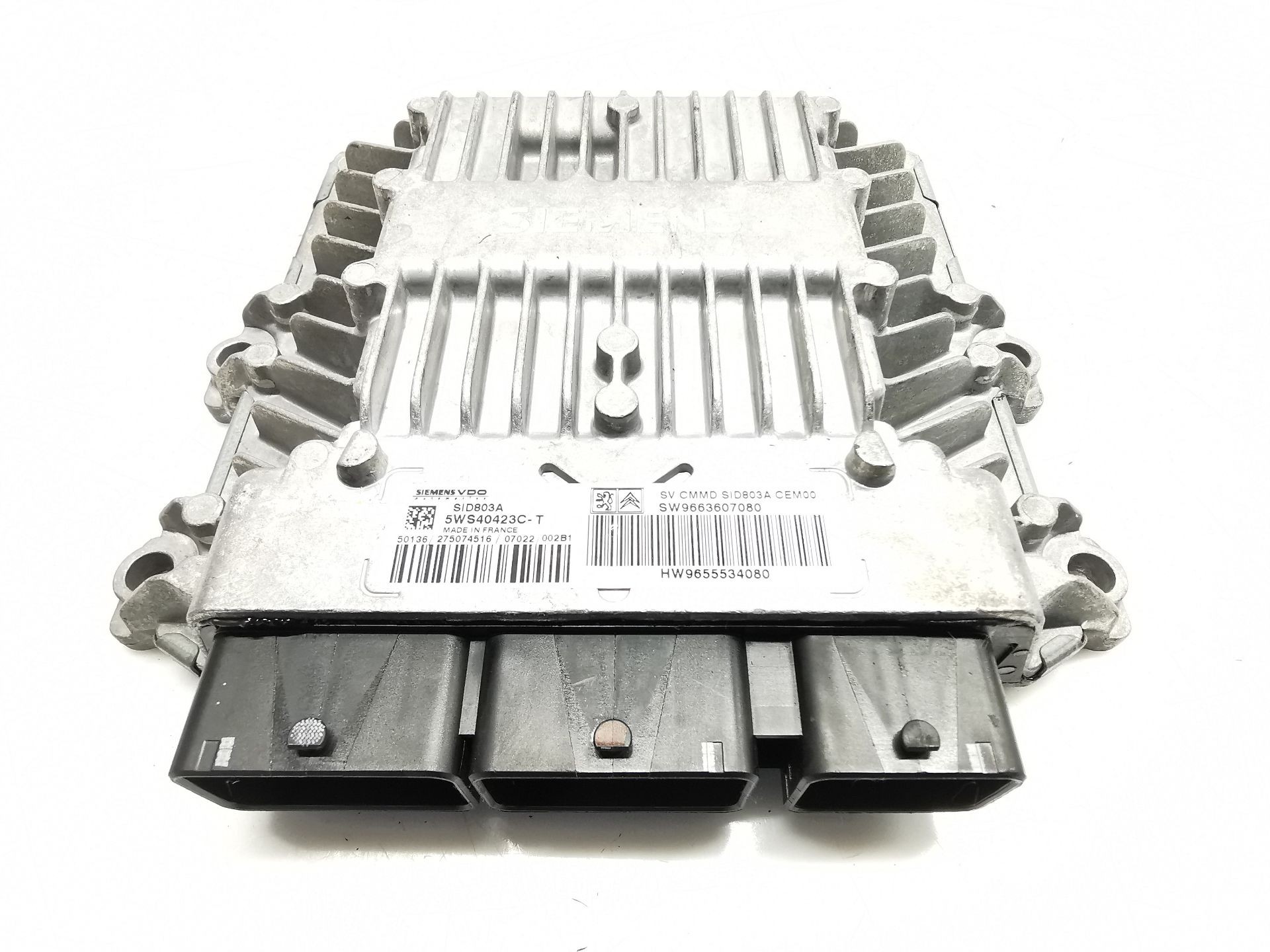 CENTRALITA MOTOR UCE PEUGEOT 407 (6D_) SW9663607080 / 5WS40423CT / HW9655534080 SW96636070805WS40423CTHW9655534080