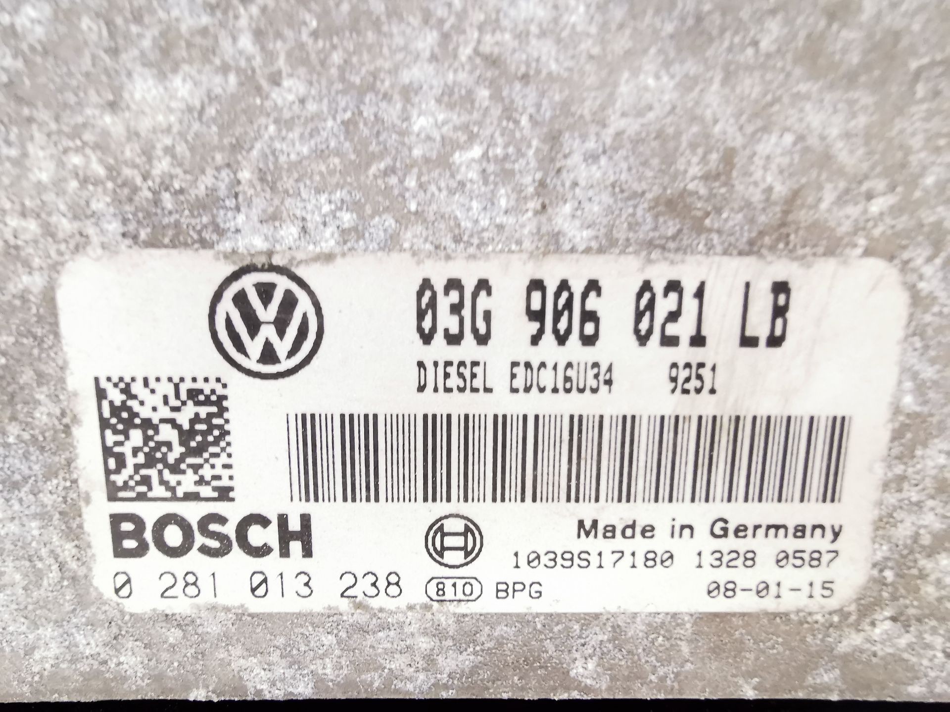 CENTRALITA MOTOR UCE SKODA OCTAVIA II (1Z3) 03G906021LB / 1039S17180 / 028101238 03G906021LB1039S17180028101238 - Vista 3