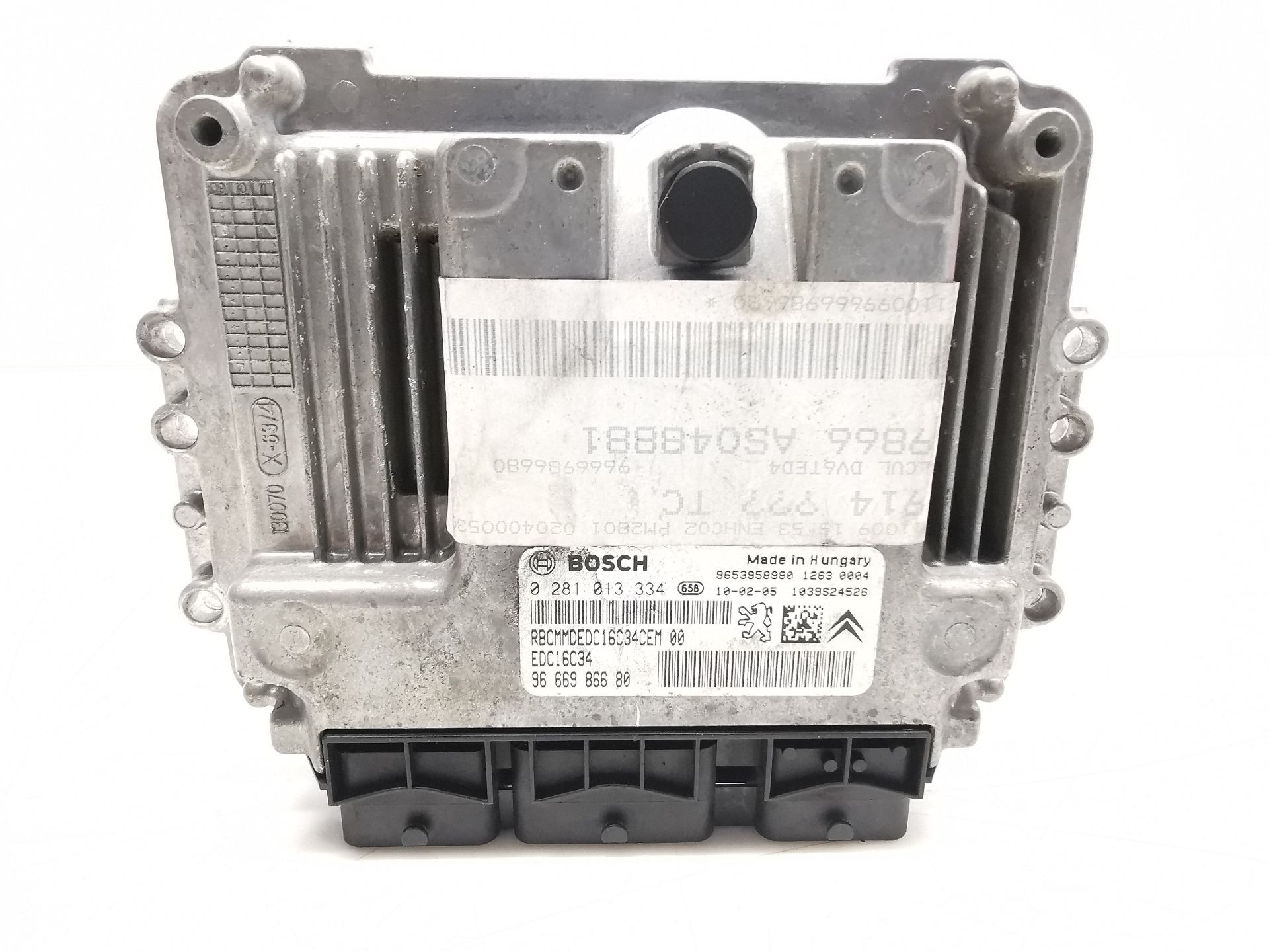 CENTRALITA MOTOR UCE PEUGEOT 5008 (0U_, 0E_) 9666986680 / EDC16C34 / 0281013334 9666986680EDC16C340281013334