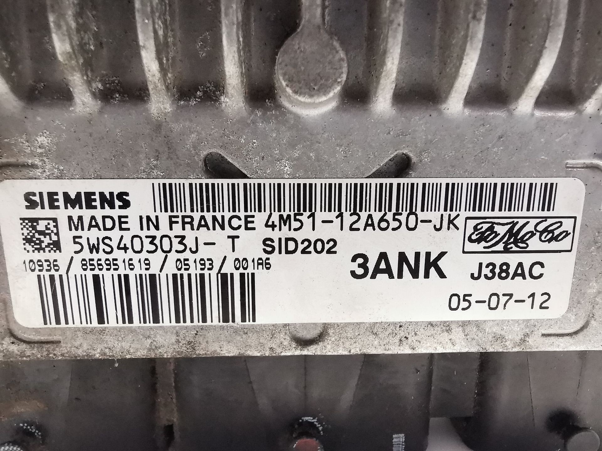 CENTRALITA MOTOR UCE FORD FOCUS C-MAX (DM2) 4M5112A650JK / 3ANK / 5WS40303JT 4M5112A650JK3ANK5WS40303JT - Vista 3