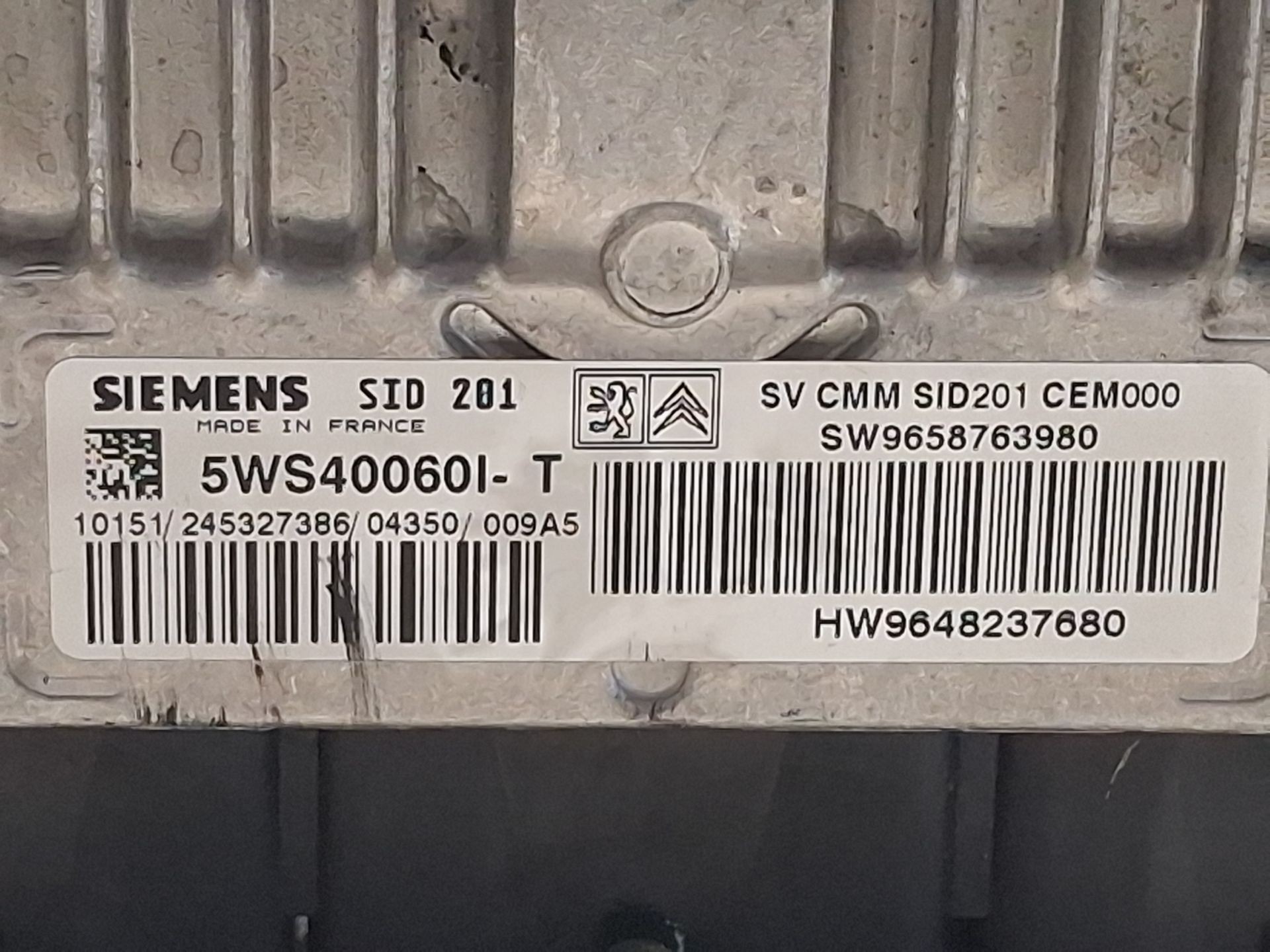 CENTRALITA MOTOR UCE PEUGEOT 607 (9D, 9U) HW9648237680 / 5WS40060IT / SW9658763980 HW96482376805WS40060ITSW9658763980 - Vista 2