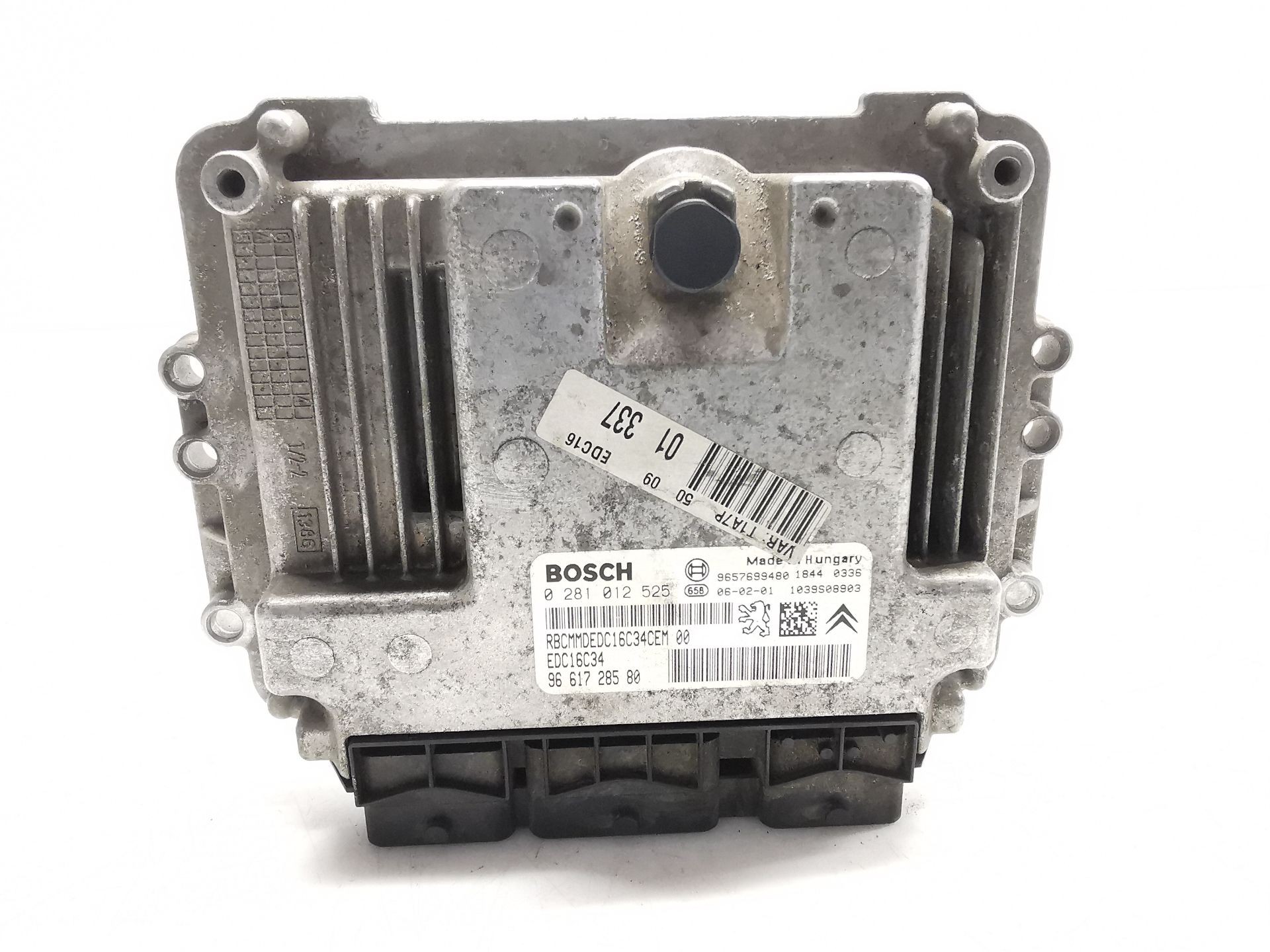 CENTRALITA MOTOR UCE PEUGEOT 206 Hatchback (2A/C) 9661728580 / EDC16C34 / 0281012525 9661728580EDC16C340281012525