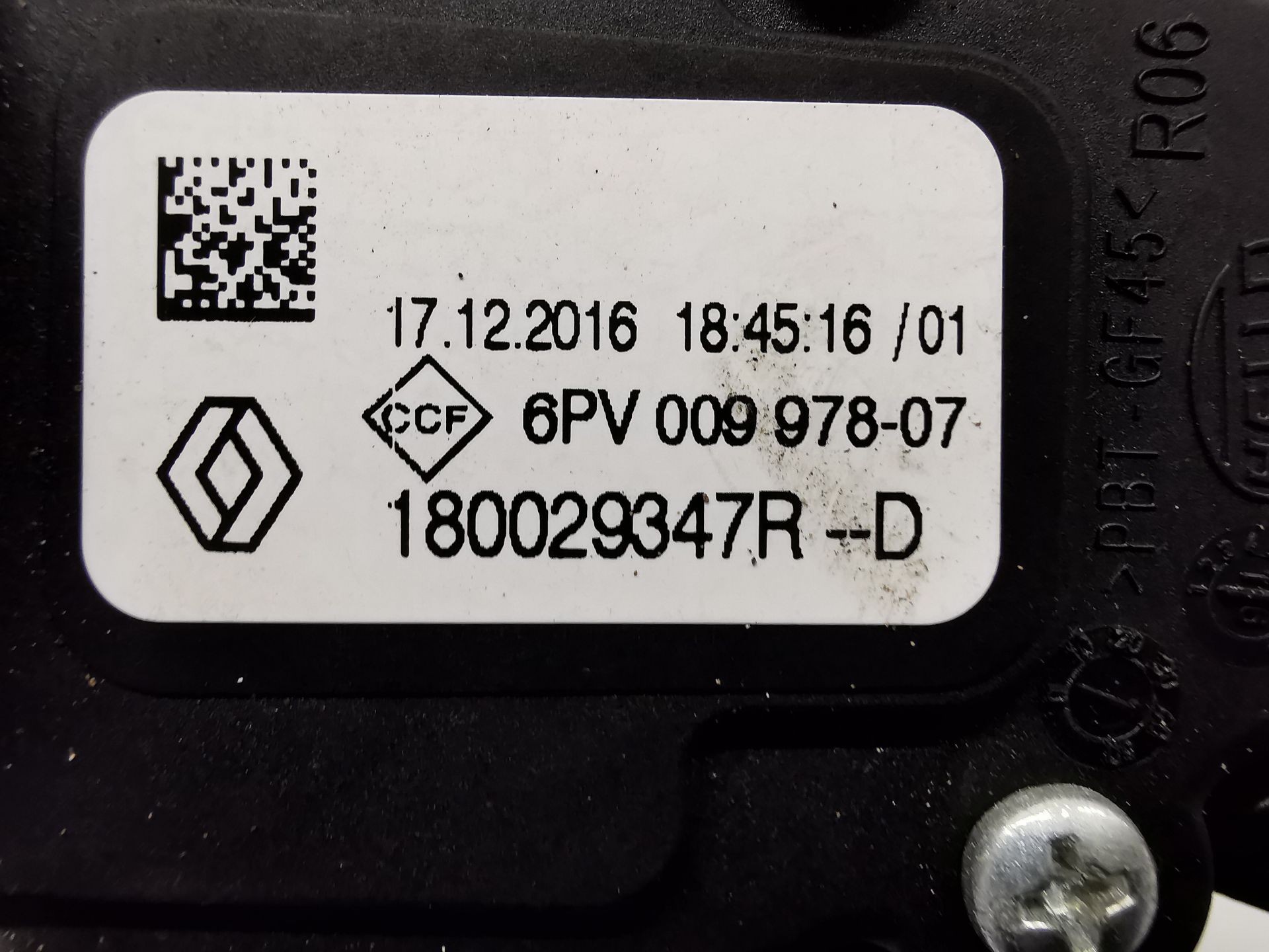 POTENCIÓMETRO PEDAL RENAULT CLIO IV (BH_) 180029347R / 6PV00997807 180029347R6PV00997807 - Vista 2