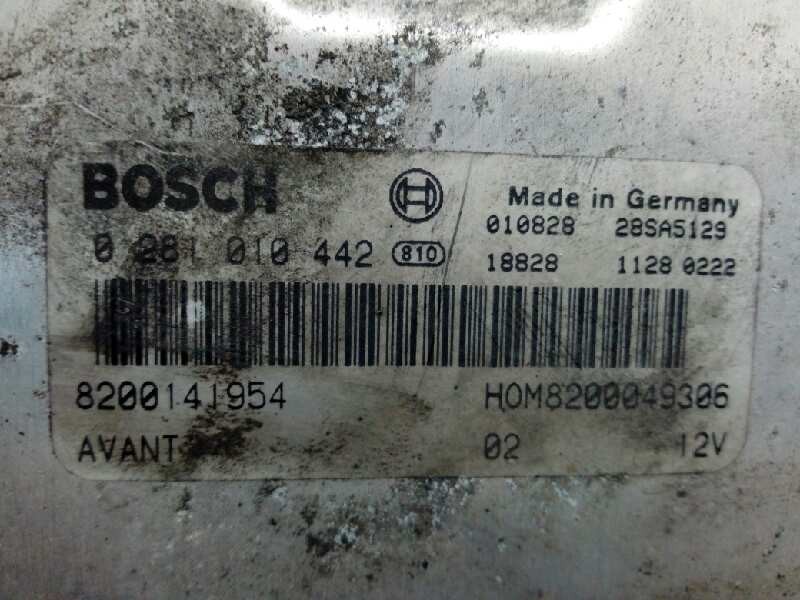 CENTRALITA MOTOR UCE RENAULT MEGANE I FASE 2 BERLINA (BA0) 8200141954 / 0281010442 / HOM8200049306 82001419540281010442HOM8200049306 - Vista 2